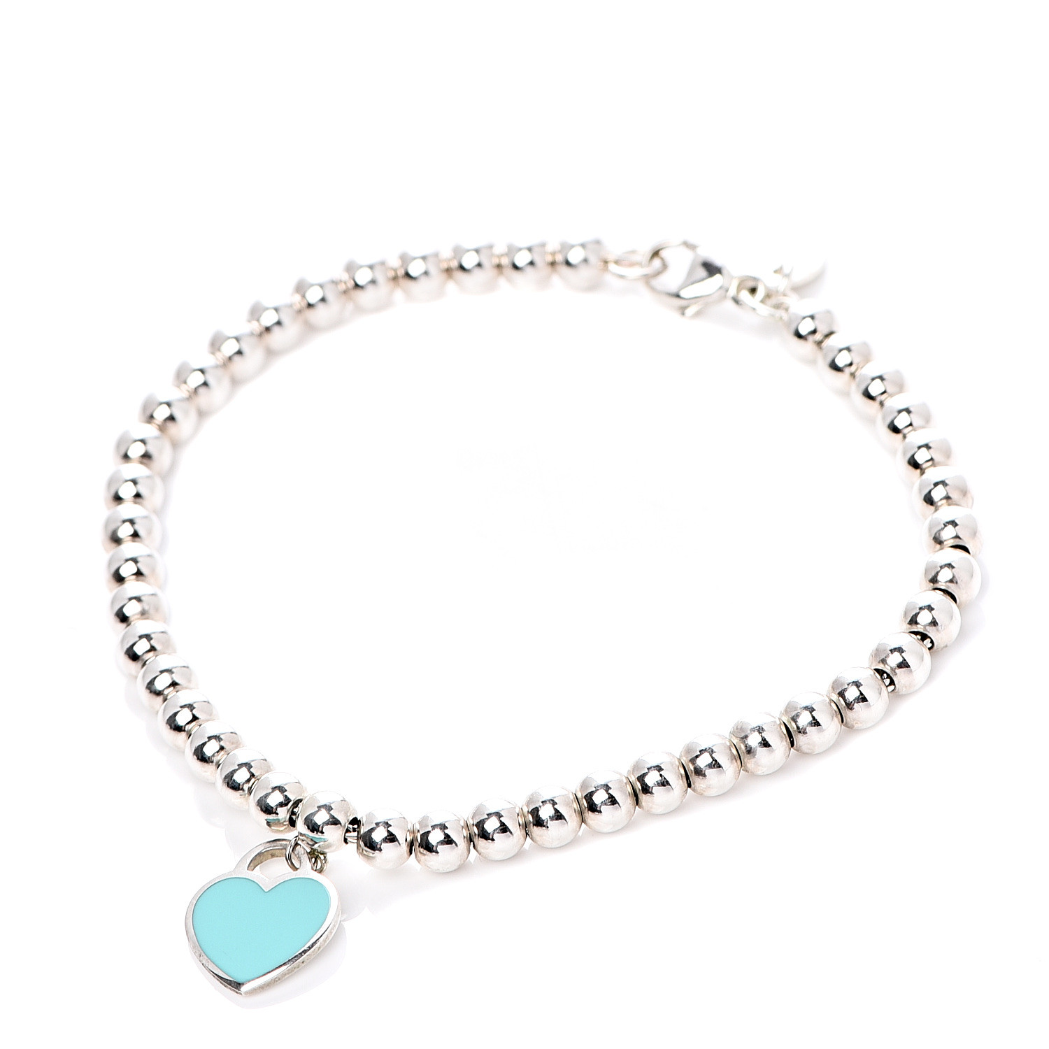 tiffany bracelet with blue heart charm