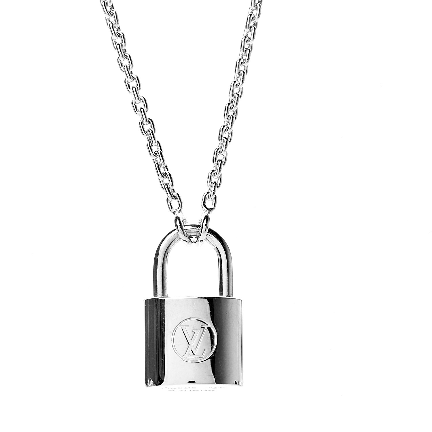 louis vuitton silver lockit necklace price