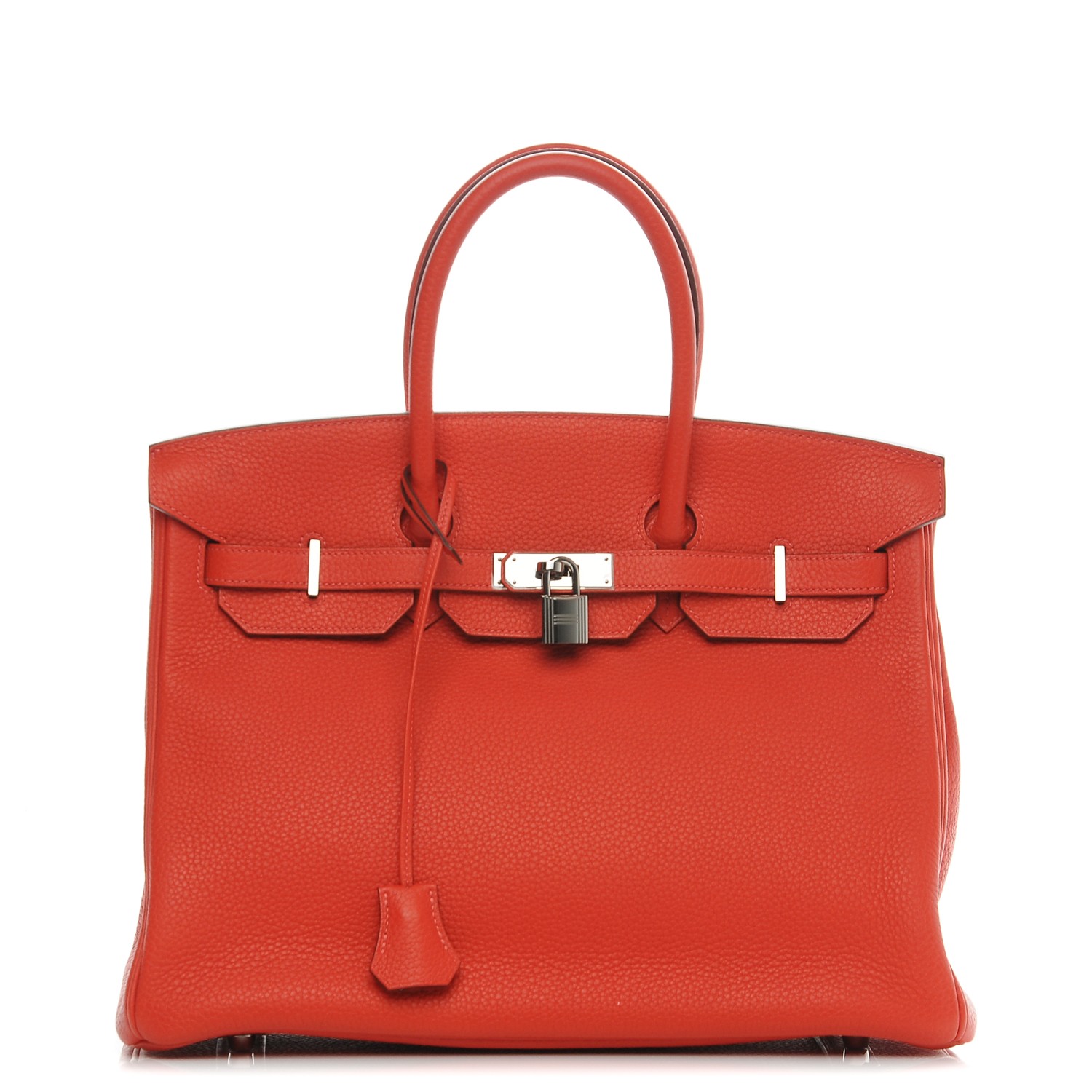 HERMES Taurillon Clemence Birkin 35 Rouge Pivoine 150789