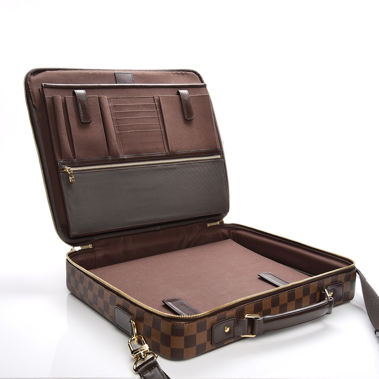 LOUIS VUITTON Damier Ebene Porte Ordinateur Sabana NM Computer Case ...