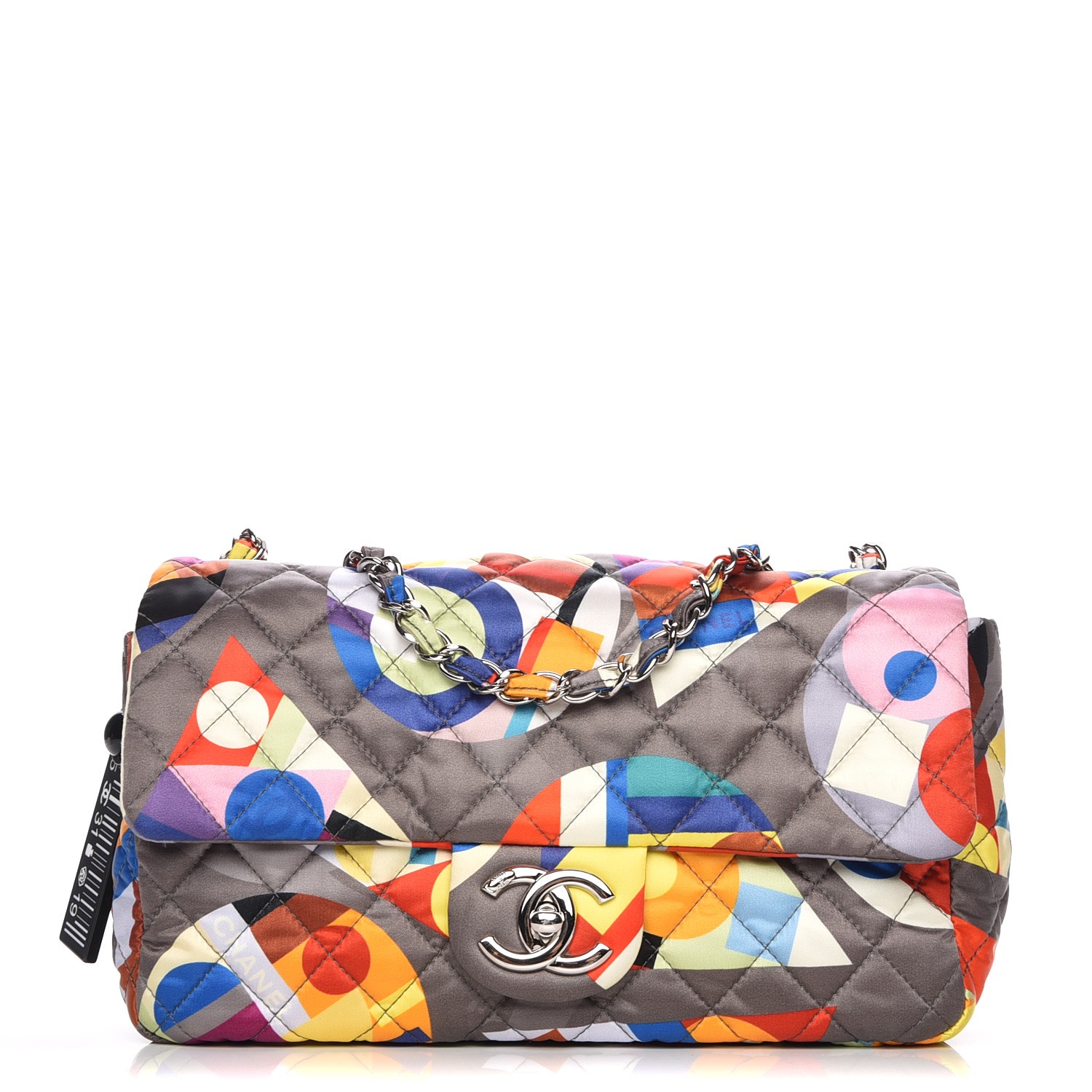 Chanel Nylon Printed Medium Coco Color Flap Multicolor 97 Fashionphile