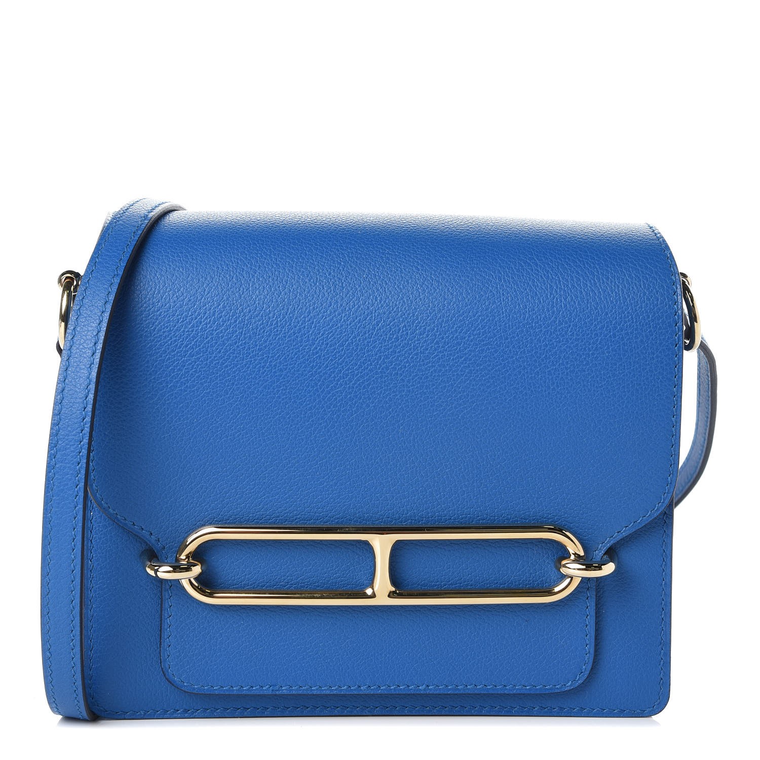 HERMES Evercolor Mini Sac Roulis Blue Zellige 309773