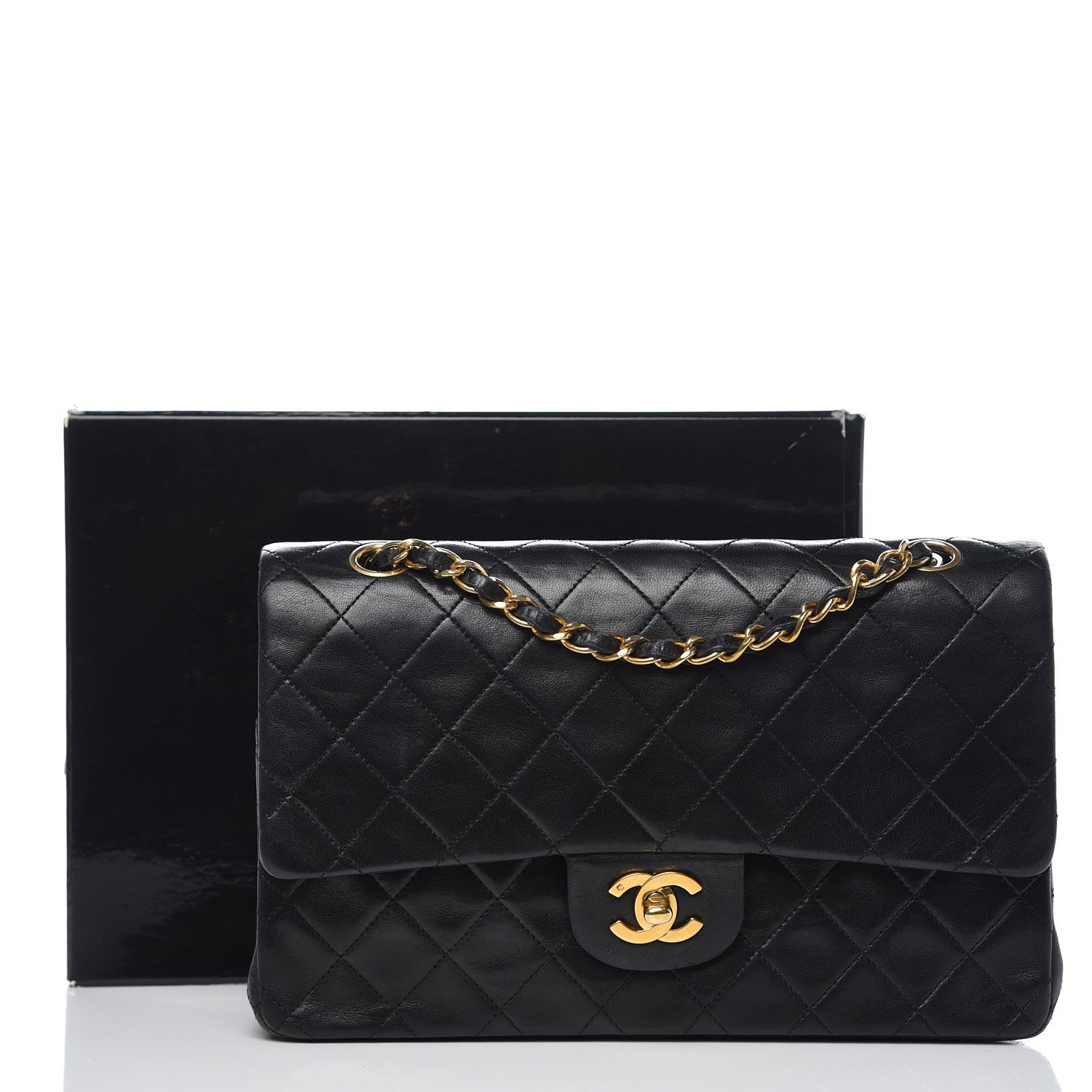 chanel lambskin double flap bag