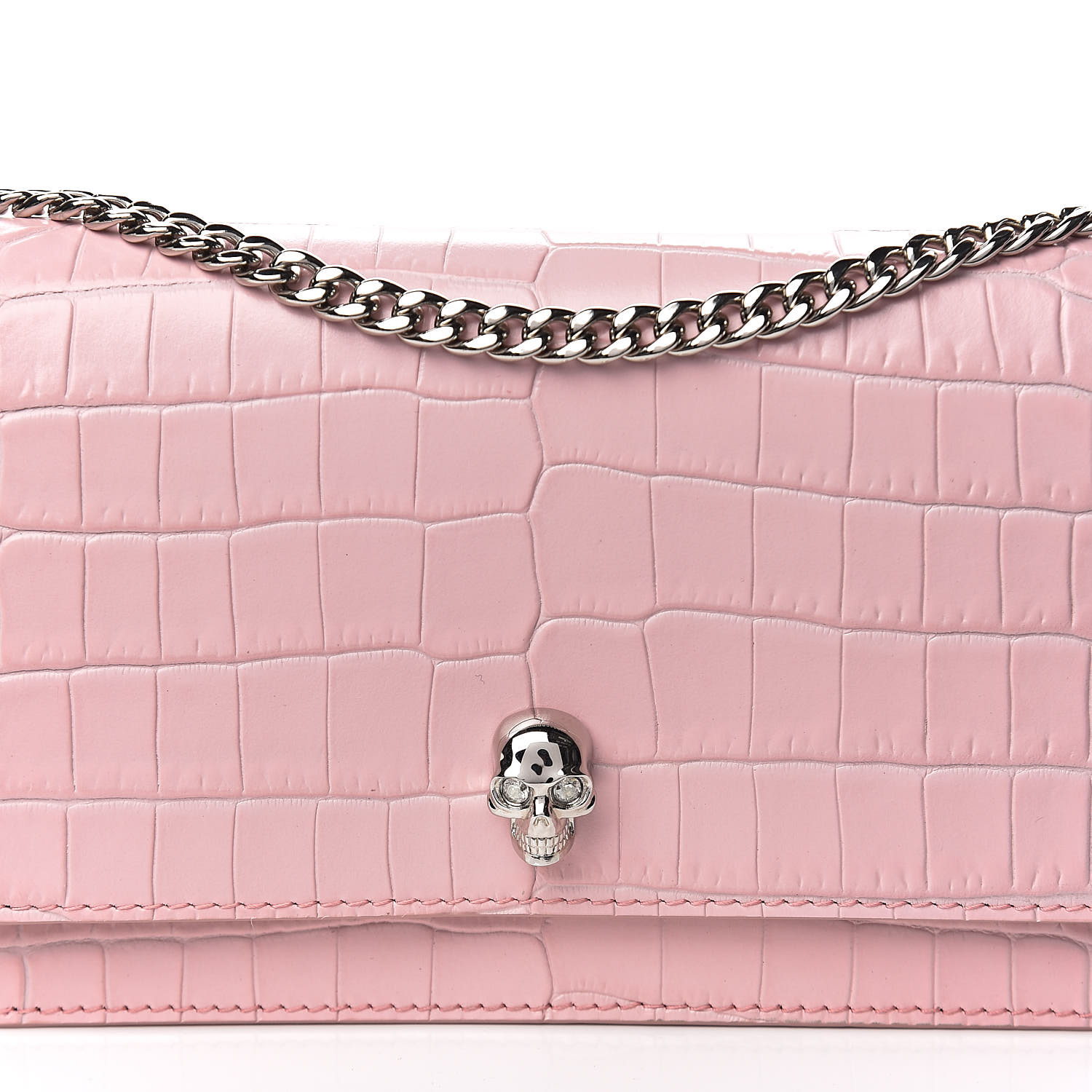 pink mini croc bag