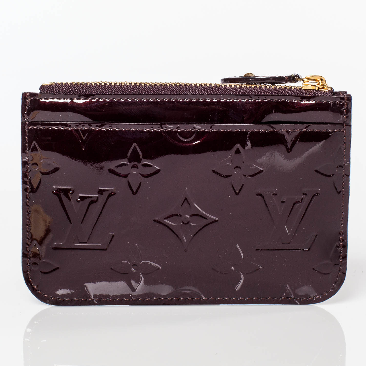 LOUIS VUITTON Vernis Key Pouch Amarante 36087