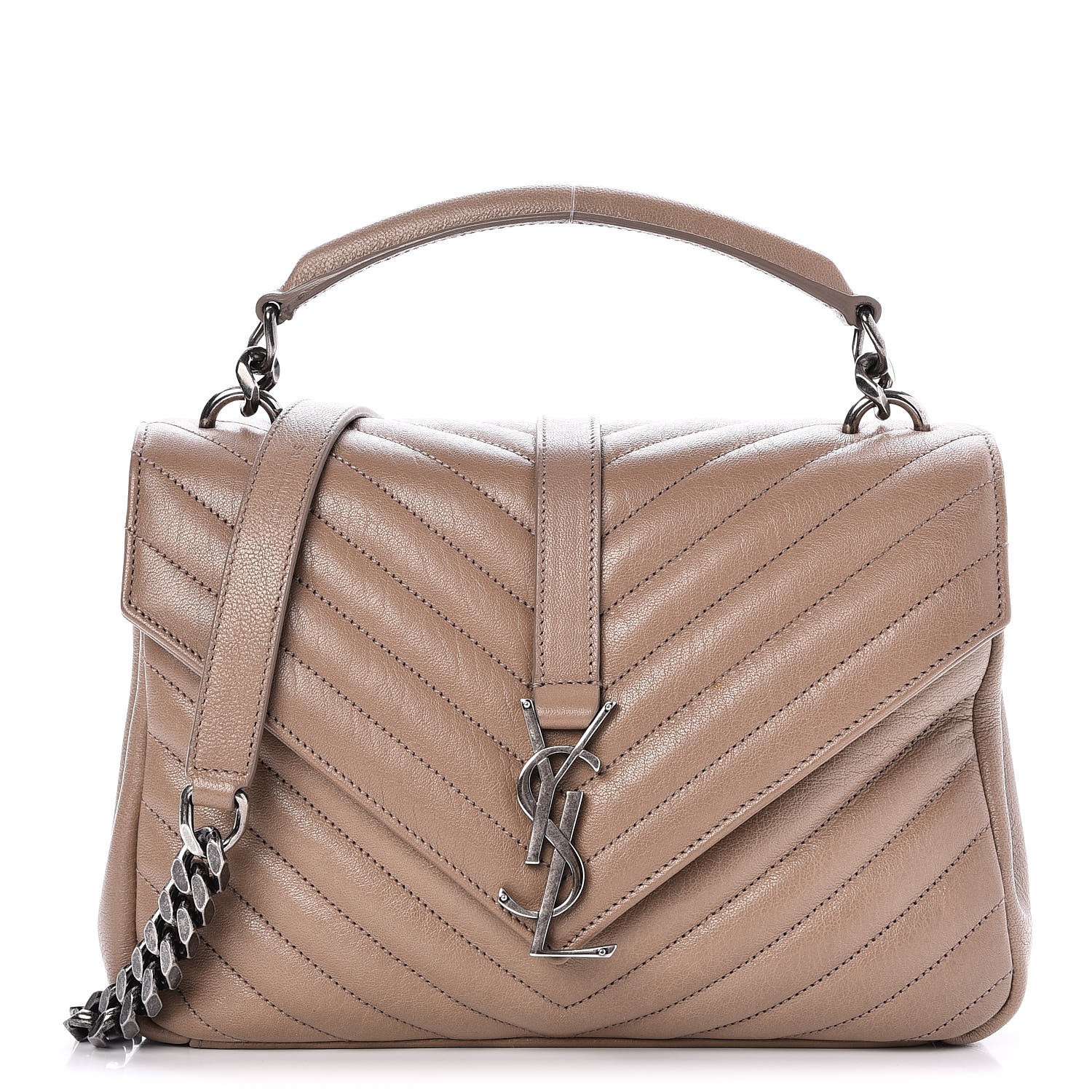 ysl college bag beige