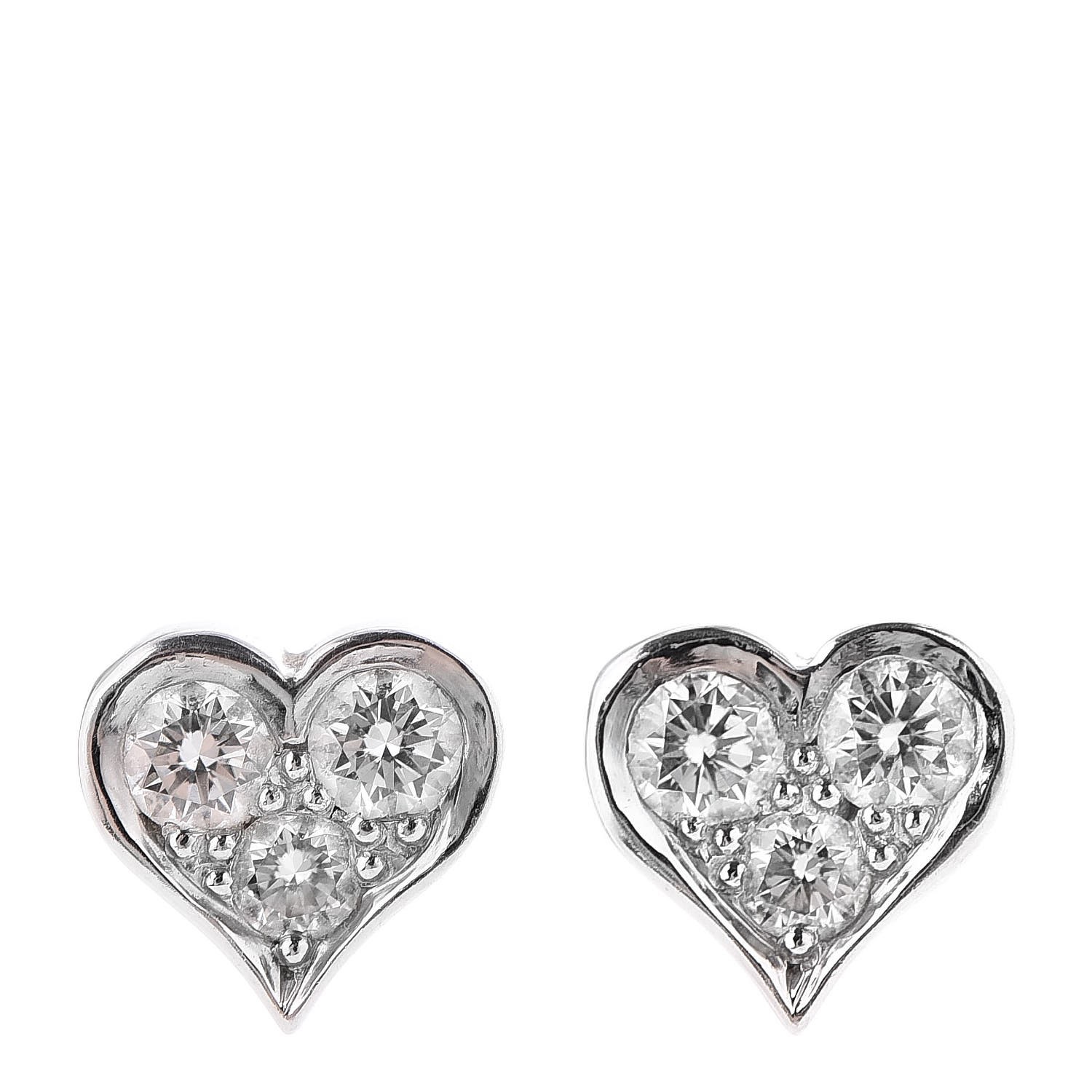 tiffany heart diamond earrings