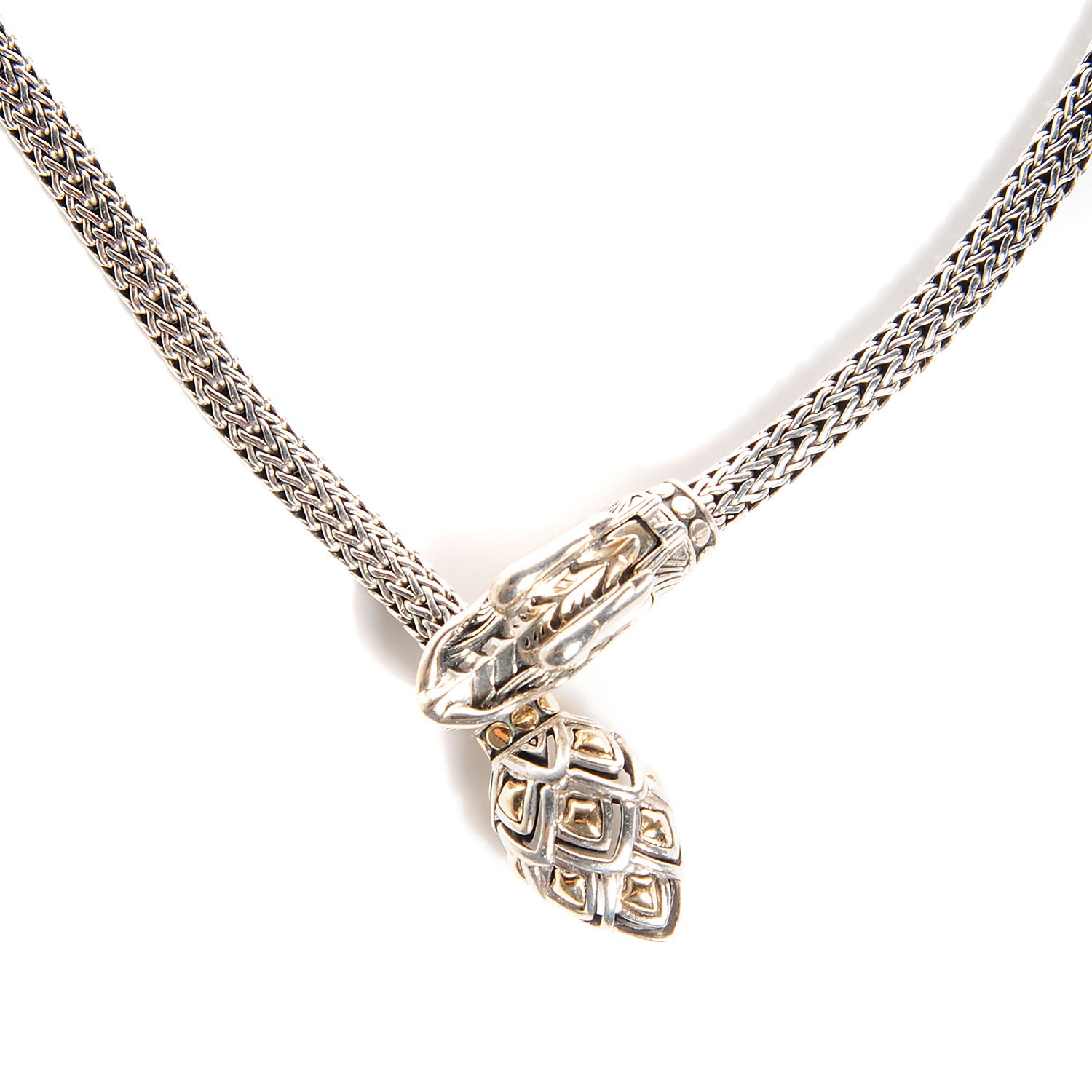 John Hardy Sterling Silver 18k Gold 20 Inch Legends Naga Dragon Necklace 101184 Fashionphile 1350