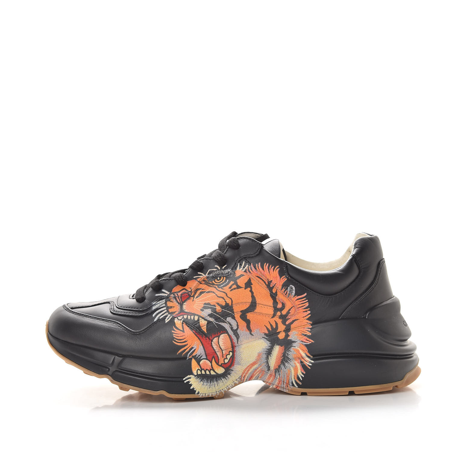 gucci black rhyton sneakers