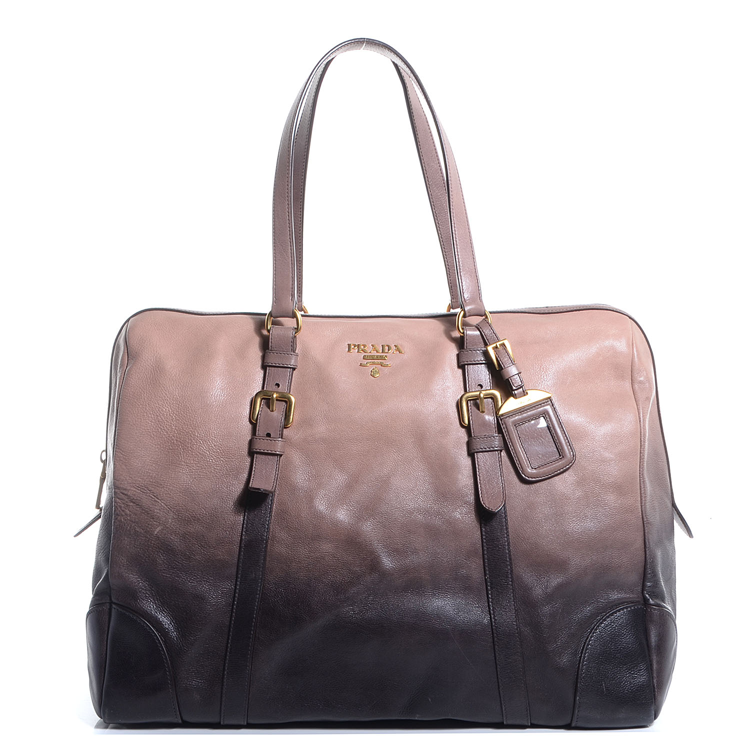 prada glace calf tote