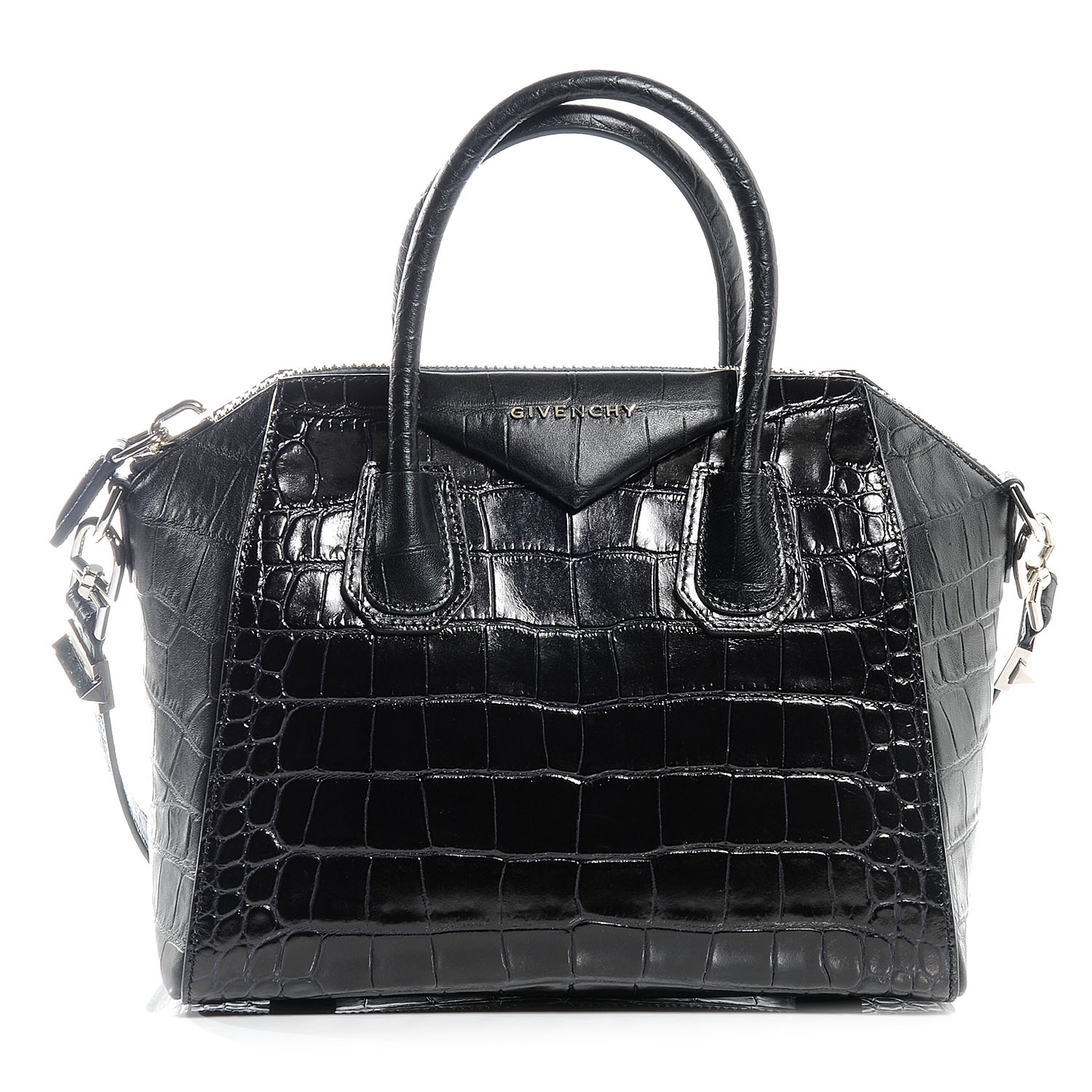 Givenchy antigona 2025 croc embossed