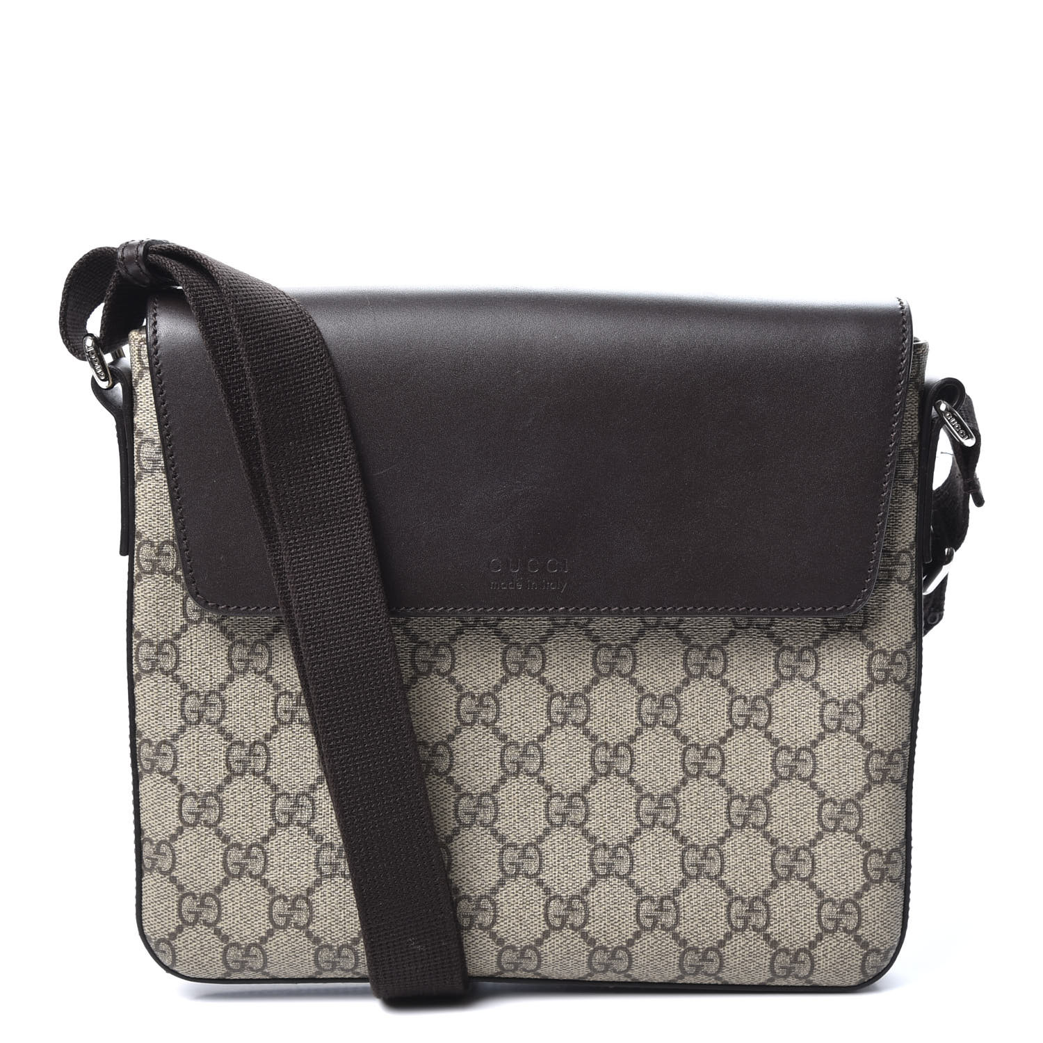 Gucci Gg Plus Monogram Medium Messenger Bag Dark Brown 553521