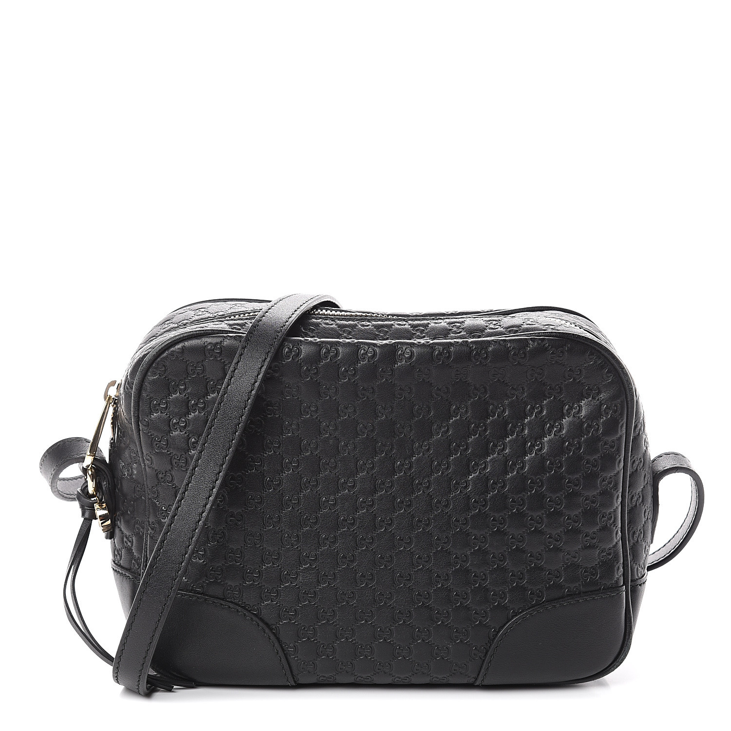 gucci microguccissima mini bree messenger bag black