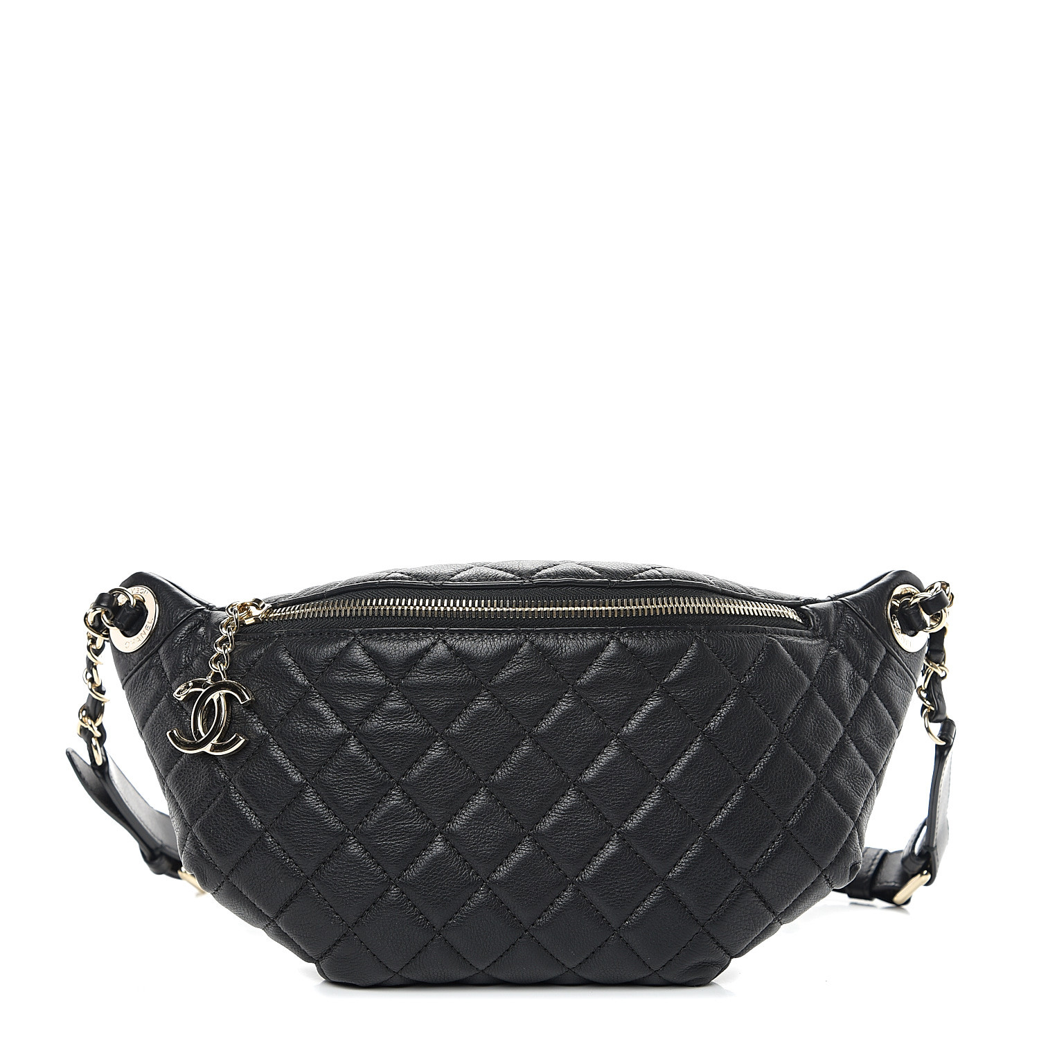 black chanel fanny pack