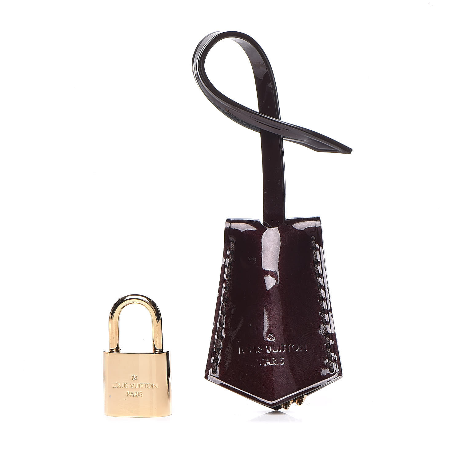 Louis Vuitton Black, Pattern Print Monogram Eclipse Clochette Key Bell Holder