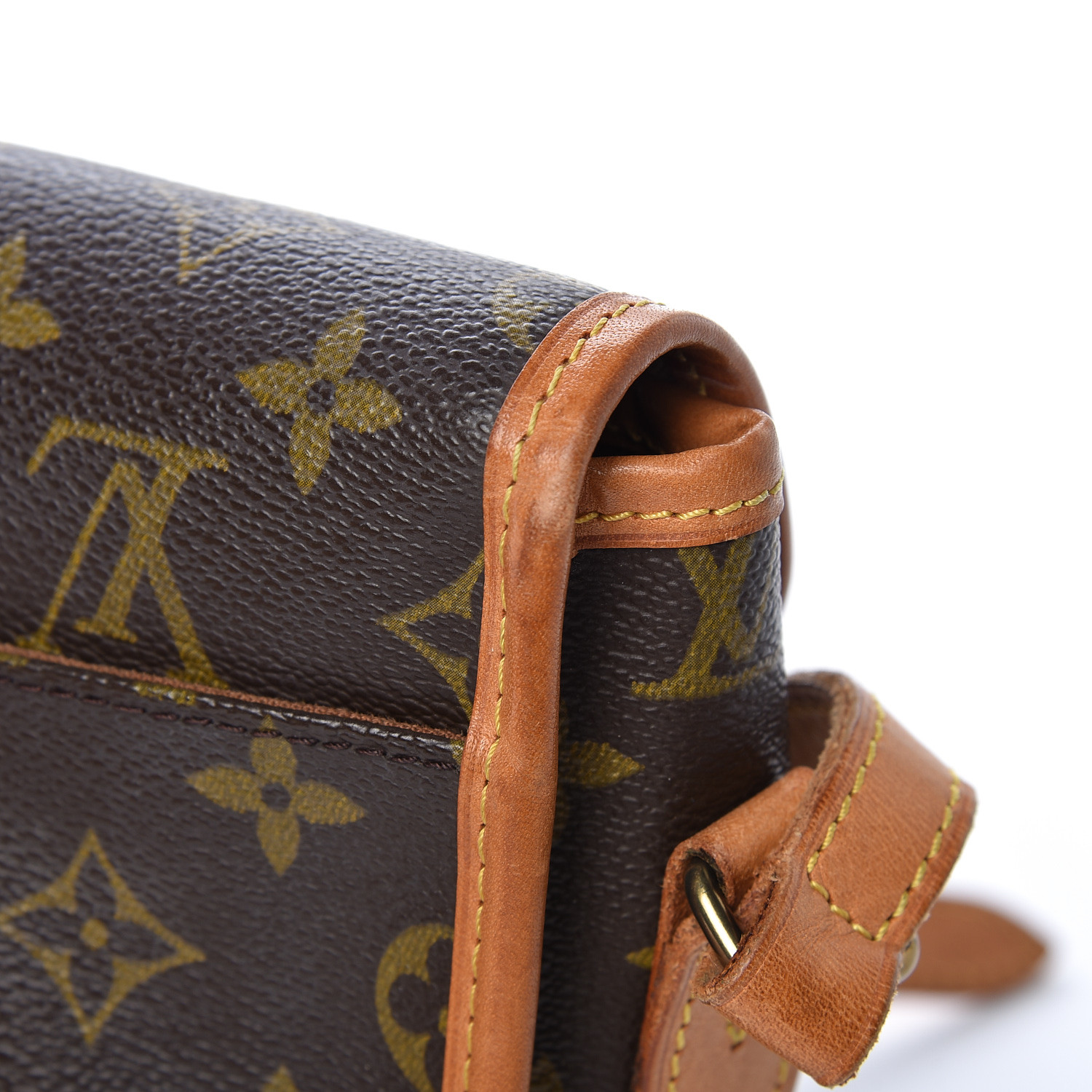 Authentic Louis Vuitton Monogram Gibeciere MM Shoulder Bag M42247