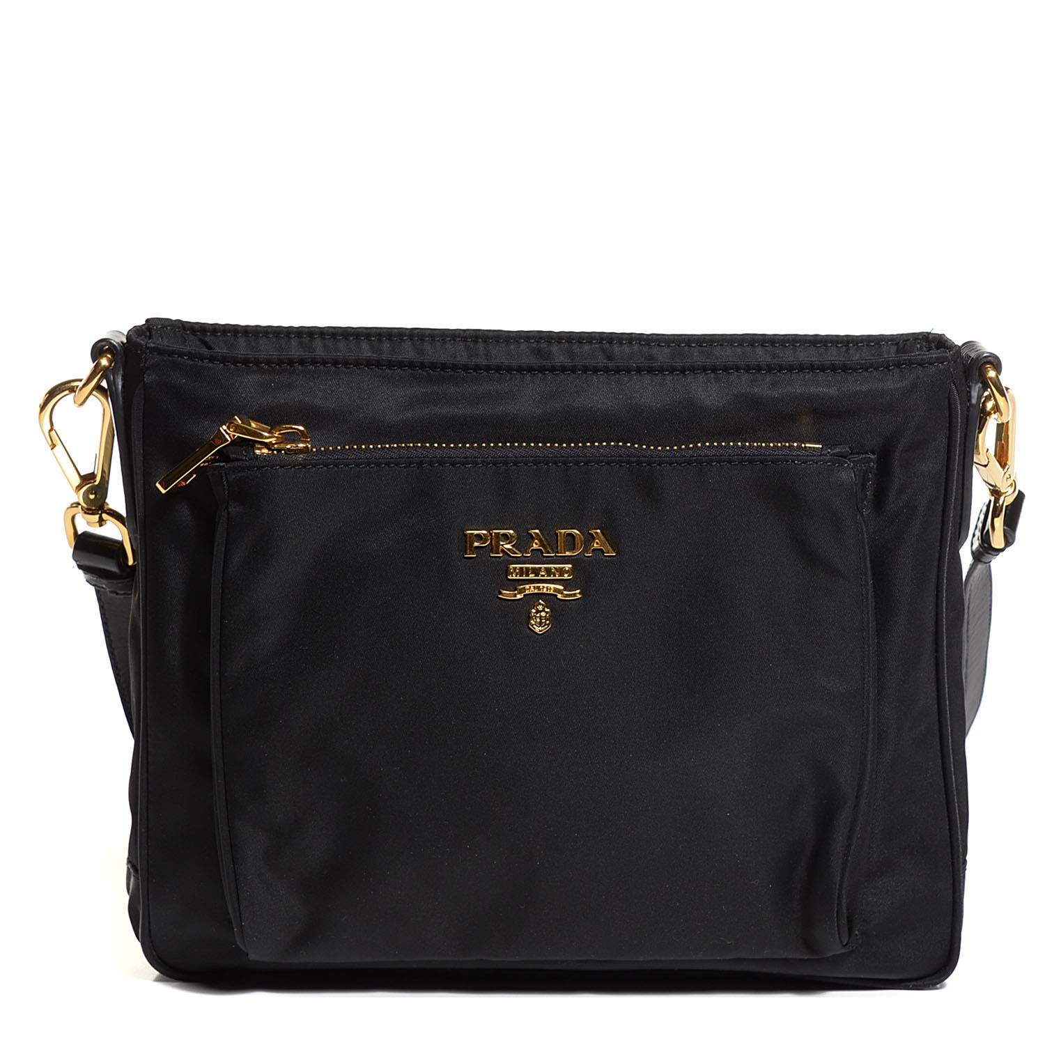 PRADA Tessuto Nylon Crossbody Bag Nero Black 104090