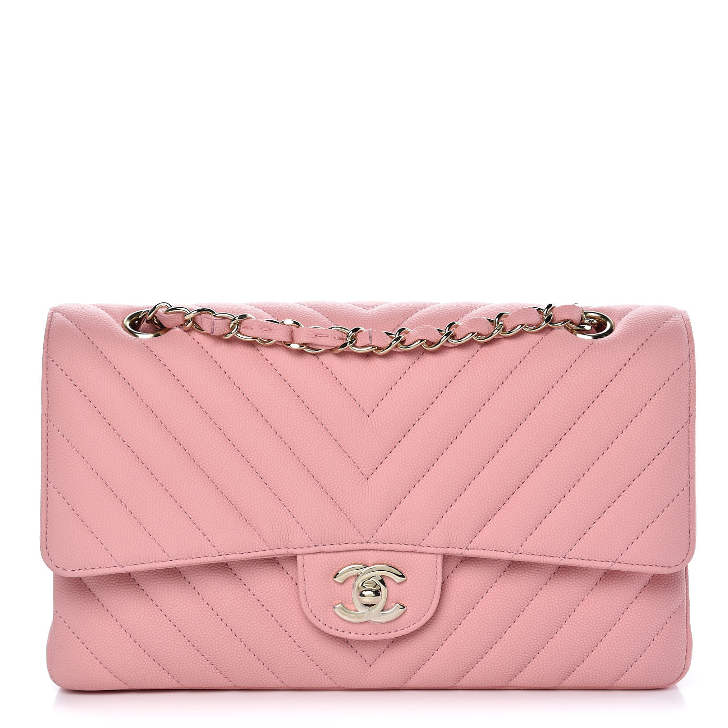 pink chevron chanel