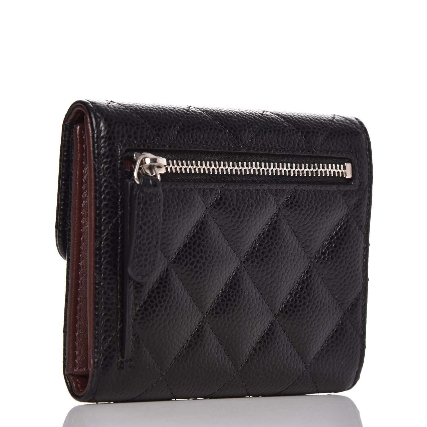 chanel flap wallet caviar