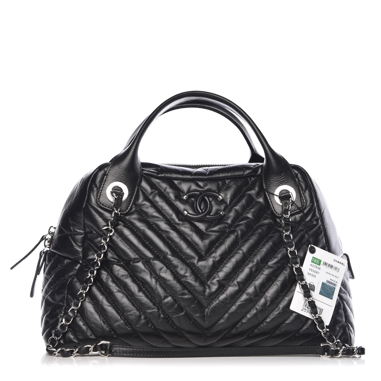 chanel bowling bag black