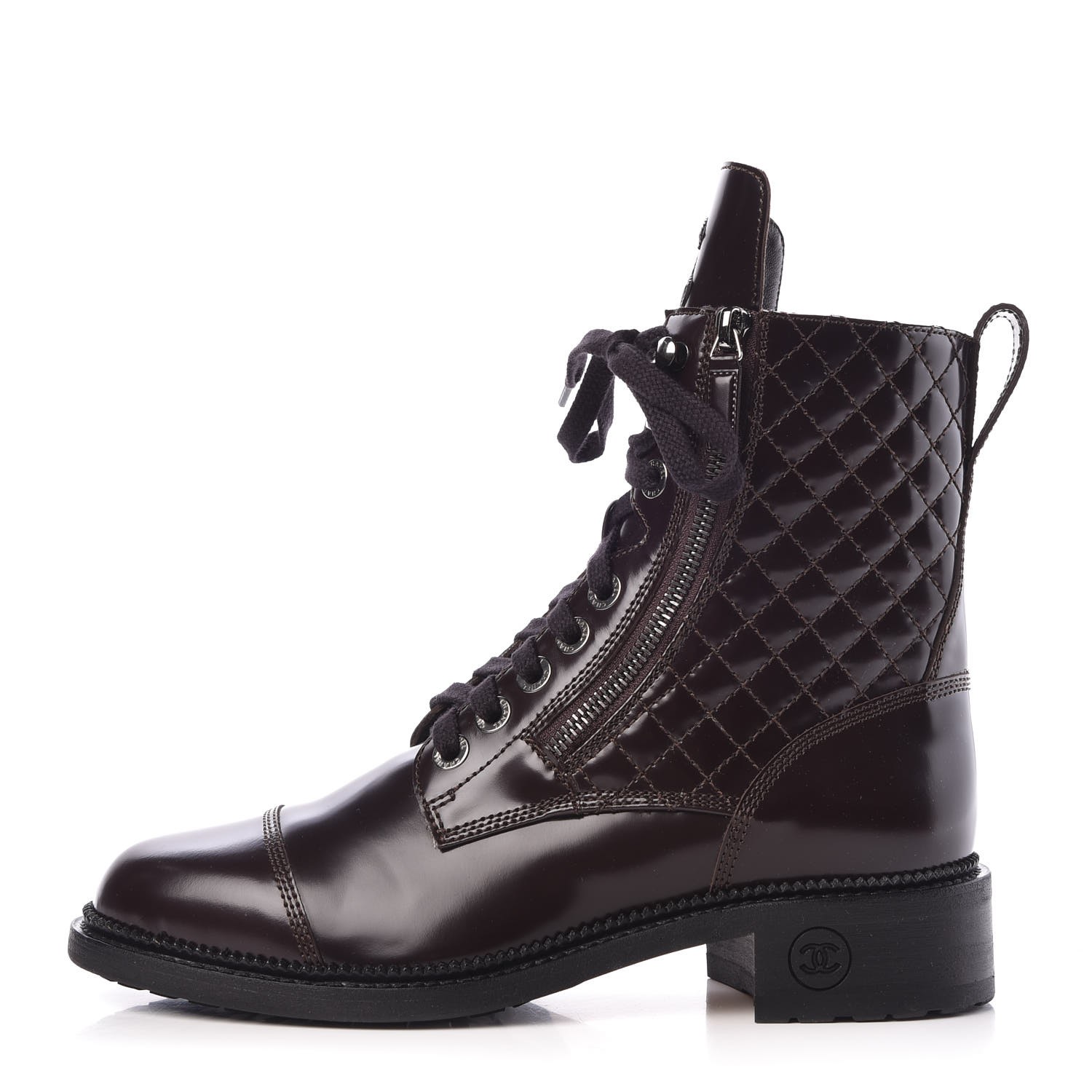 chanel boots combat