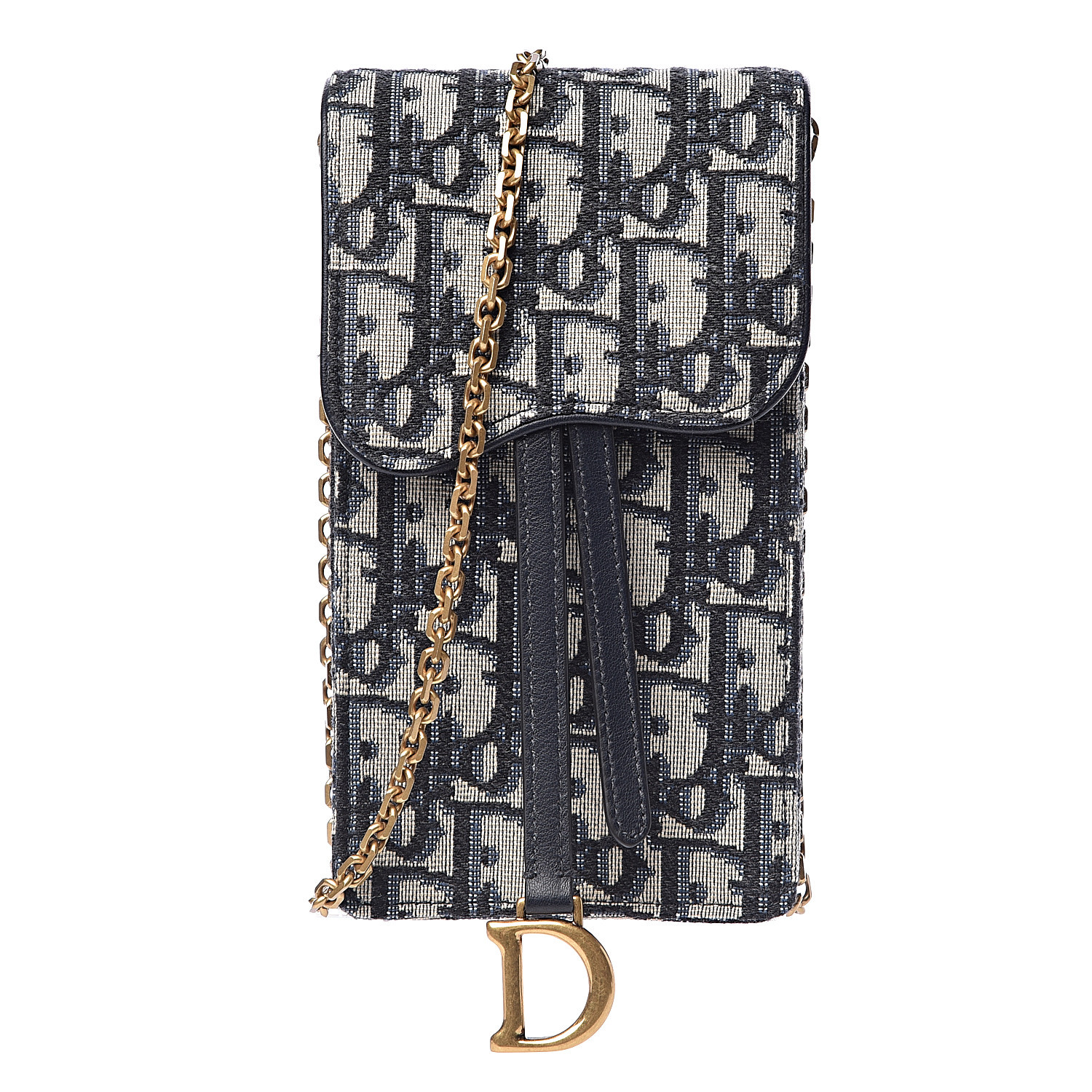 dior oblique saddle clutch