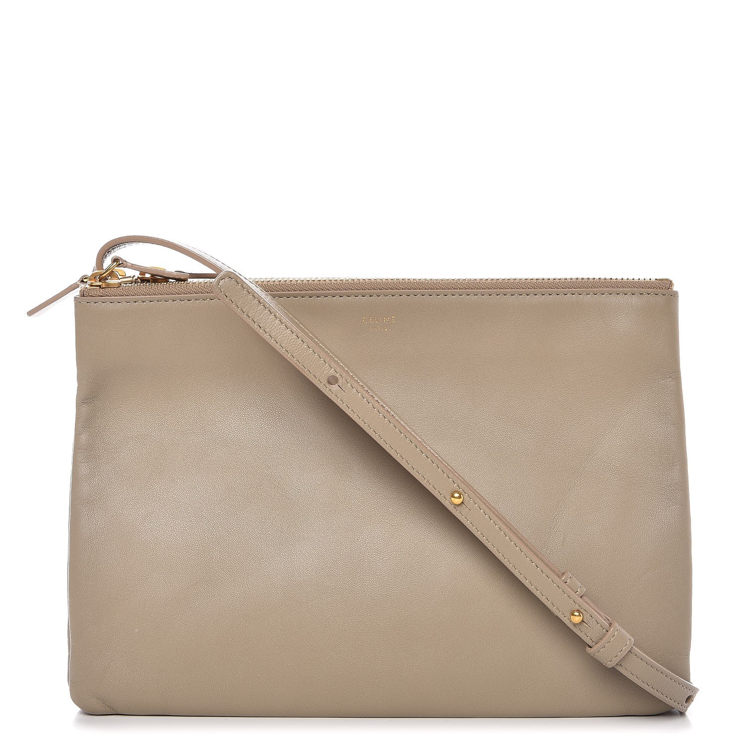 celine trio bag beige