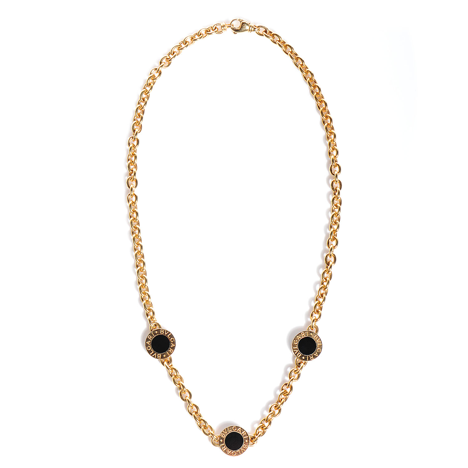 bvlgari necklace black onyx