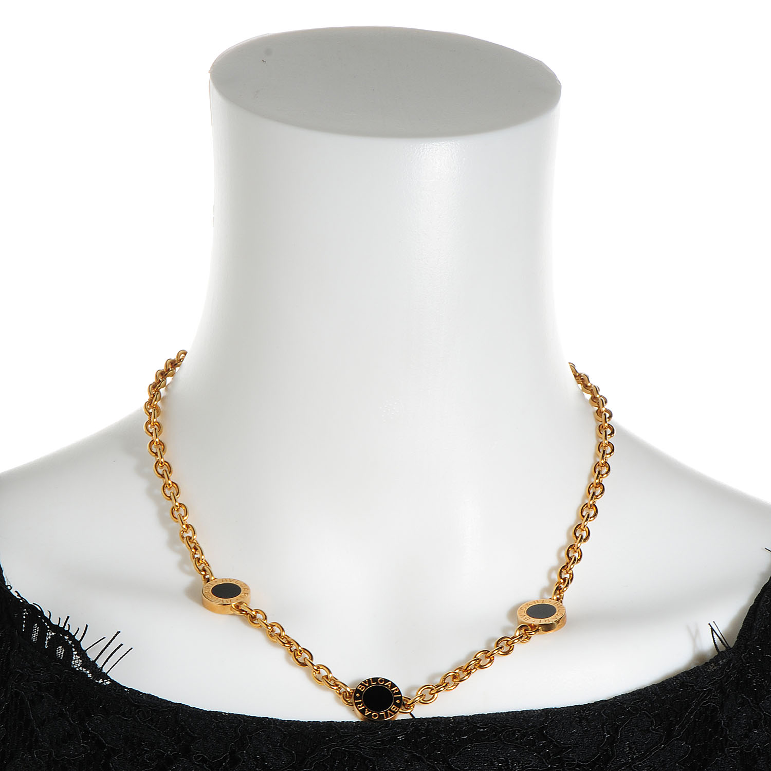 bvlgari necklace black onyx