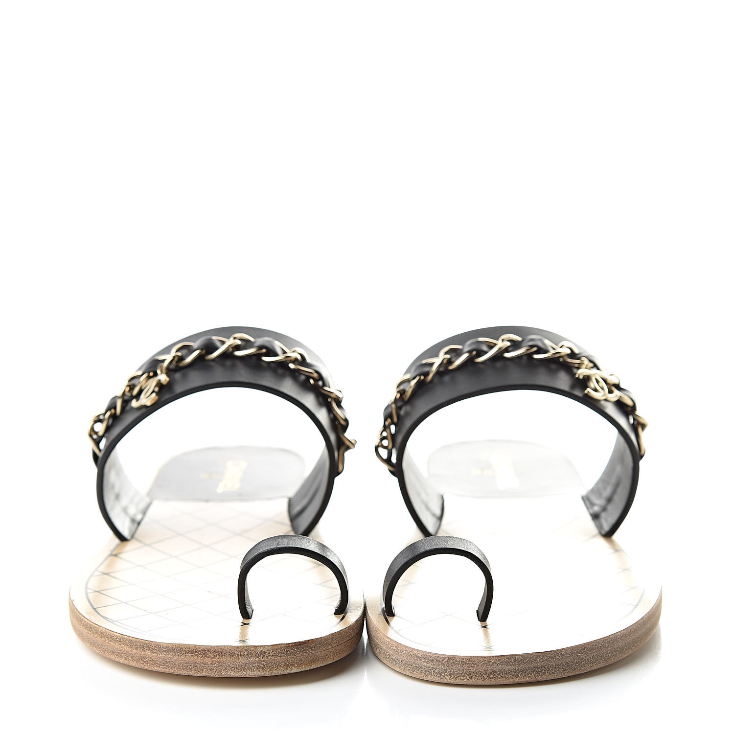 chanel toe ring sandals