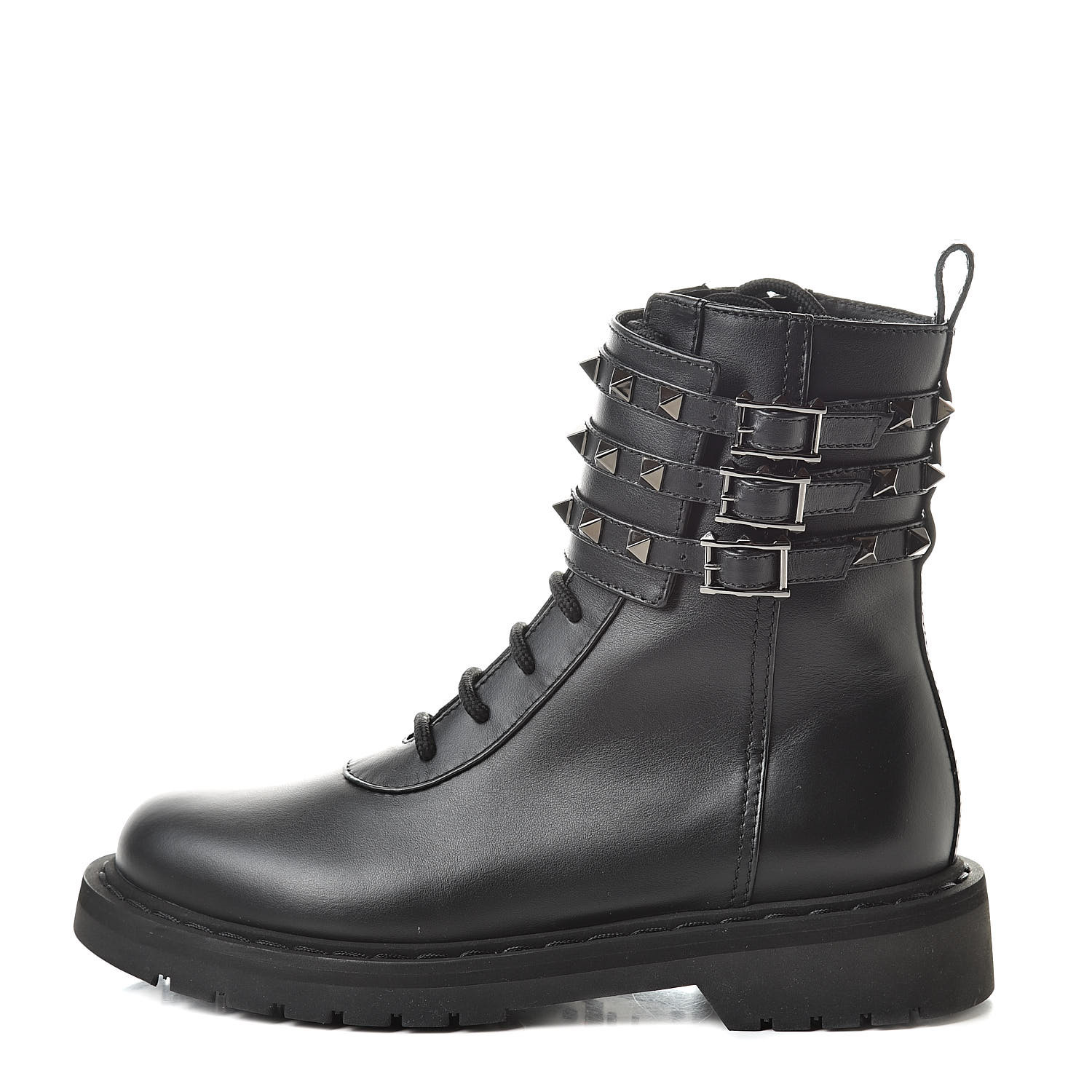 valentino combat boots with studs