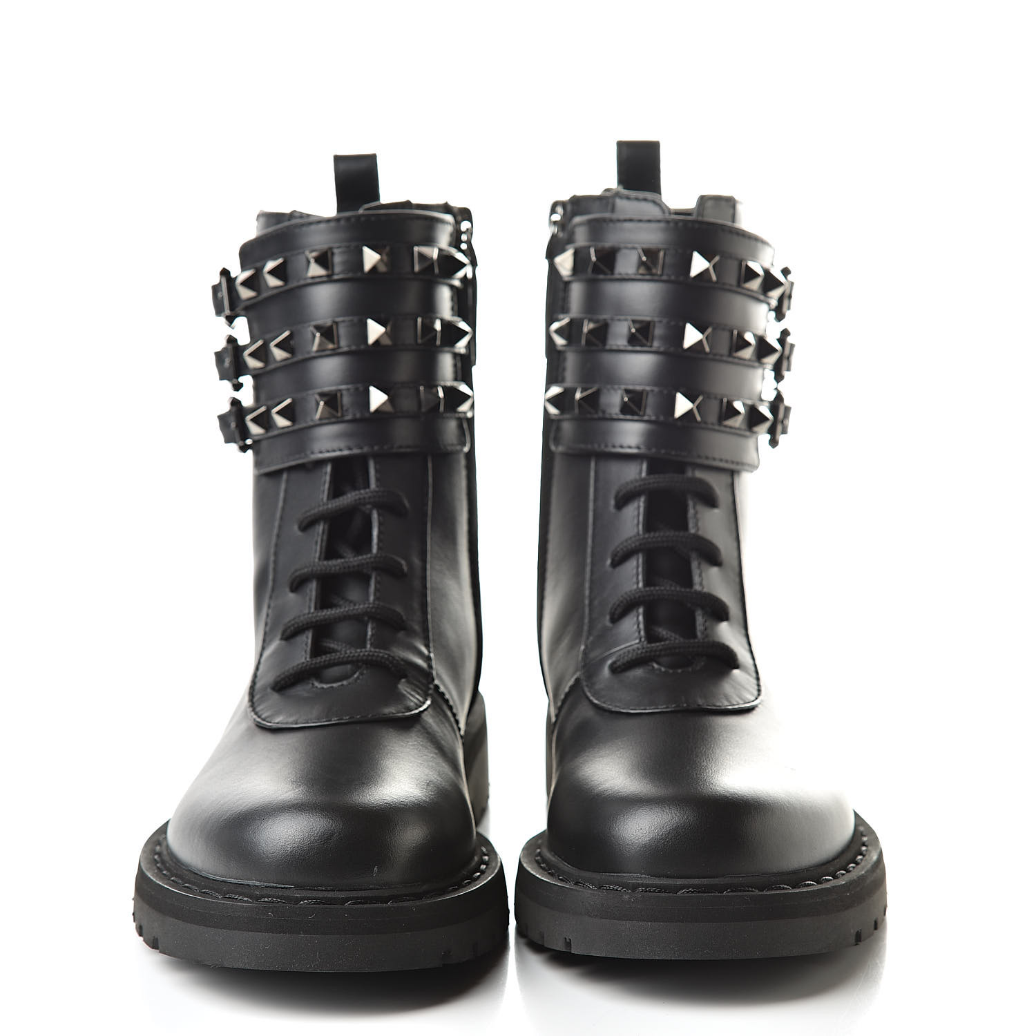 valentino rockstud combat boots