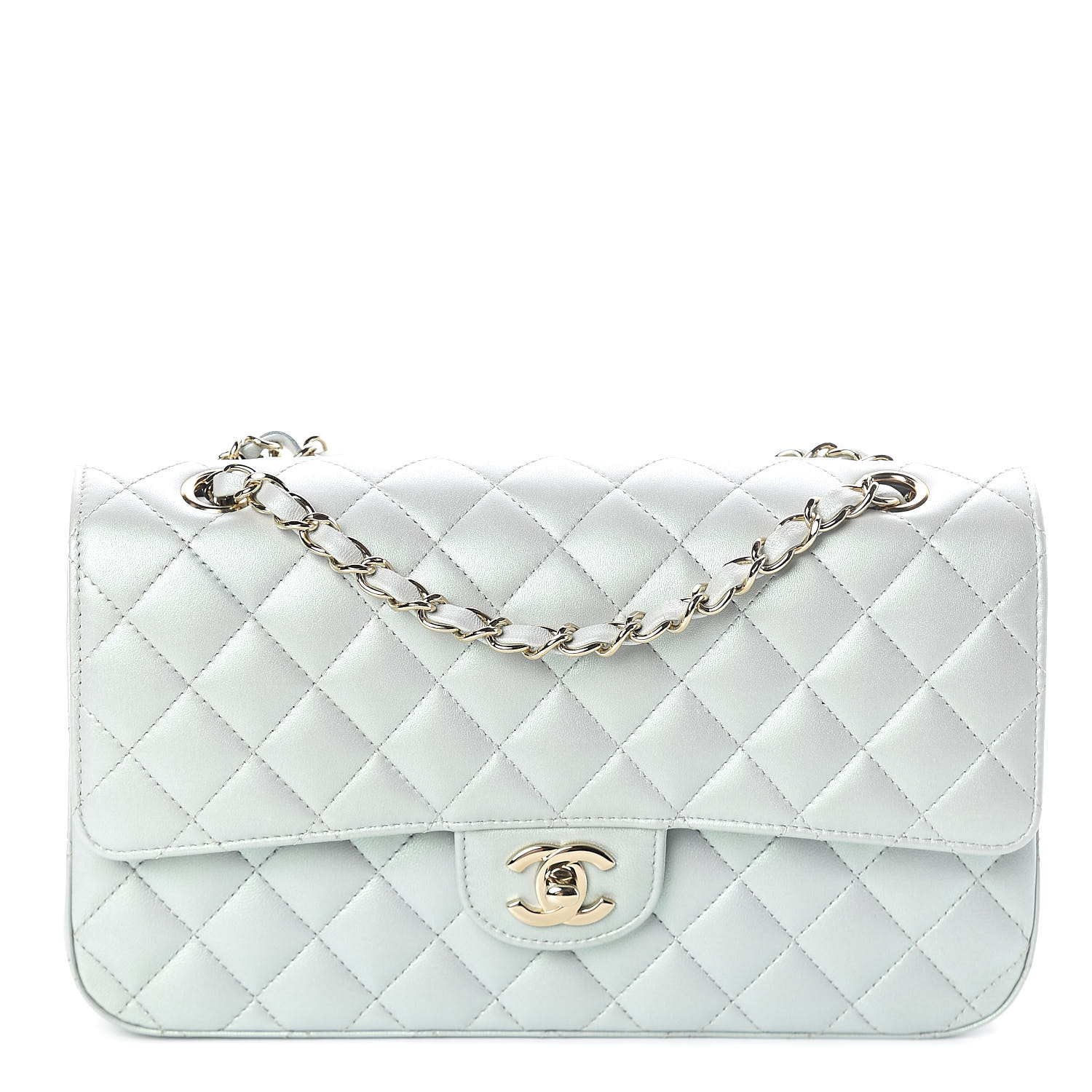 chanel iridescent lambskin quilted bag