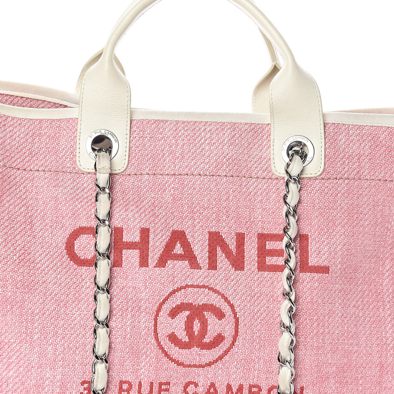 chanel pink deauville bag