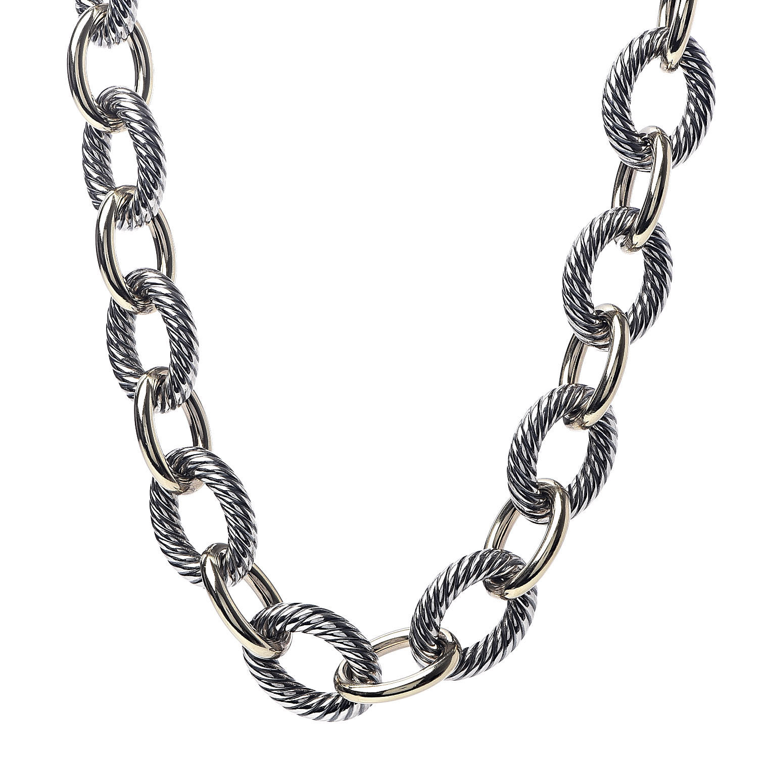 David Yurman Large Oval Link Necklace