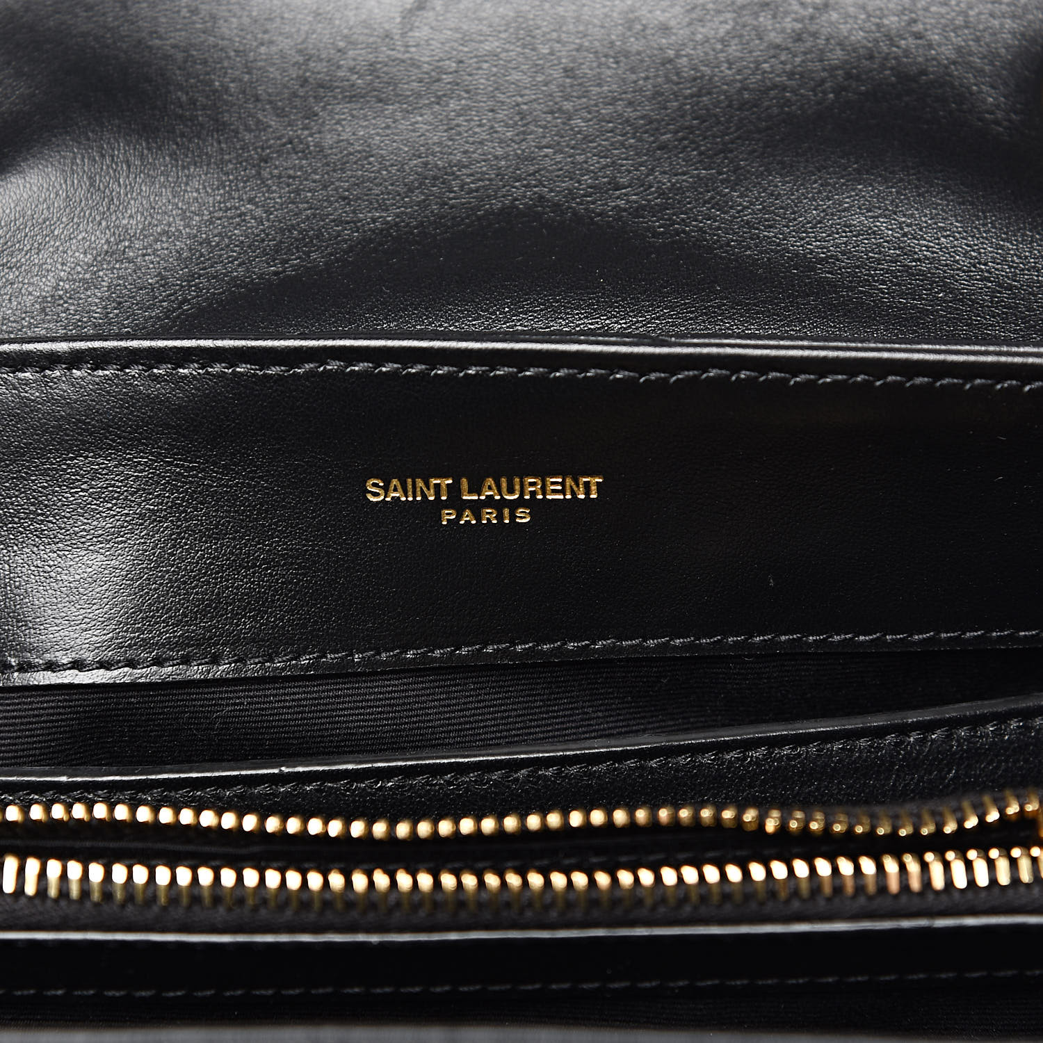 saint laurent quilted calfskin leather wallet on a chain