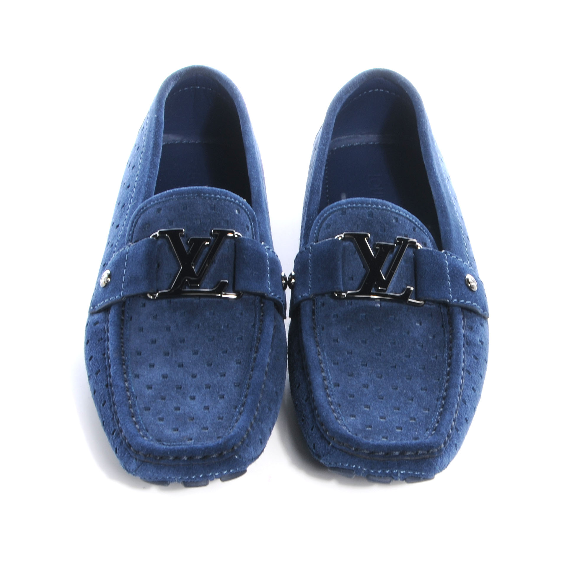 blue louis vuitton loafers