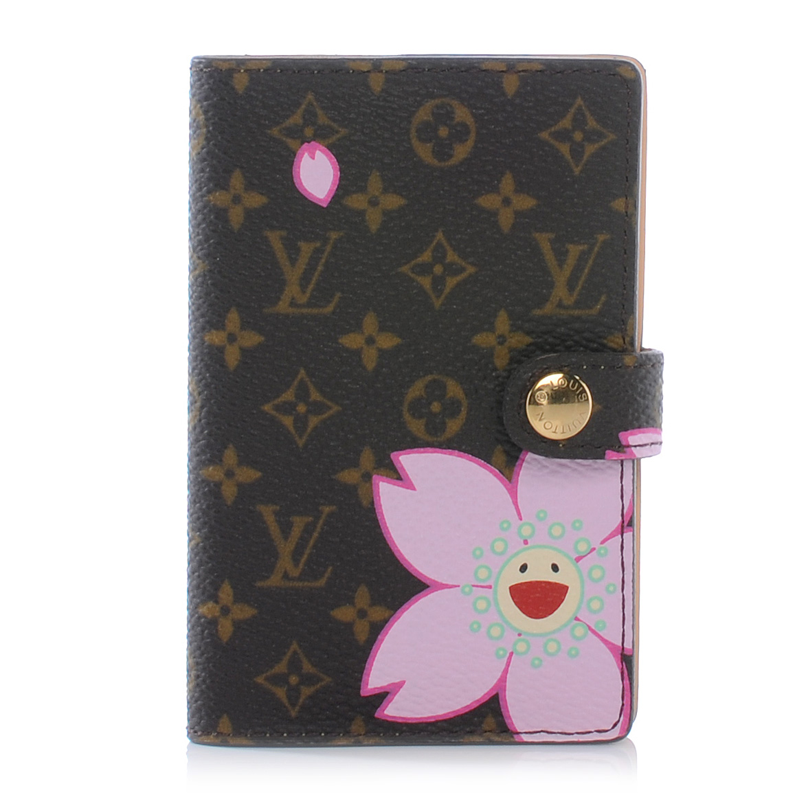 LOUIS VUITTON Monogram Cherry Blossom Mini Agenda Cover 39507