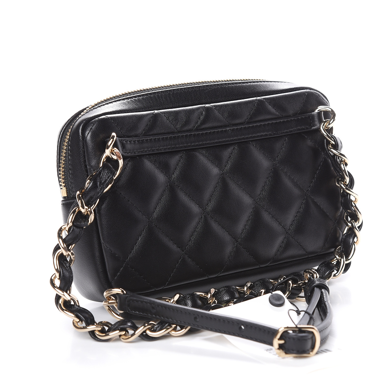 chanel waist bag black