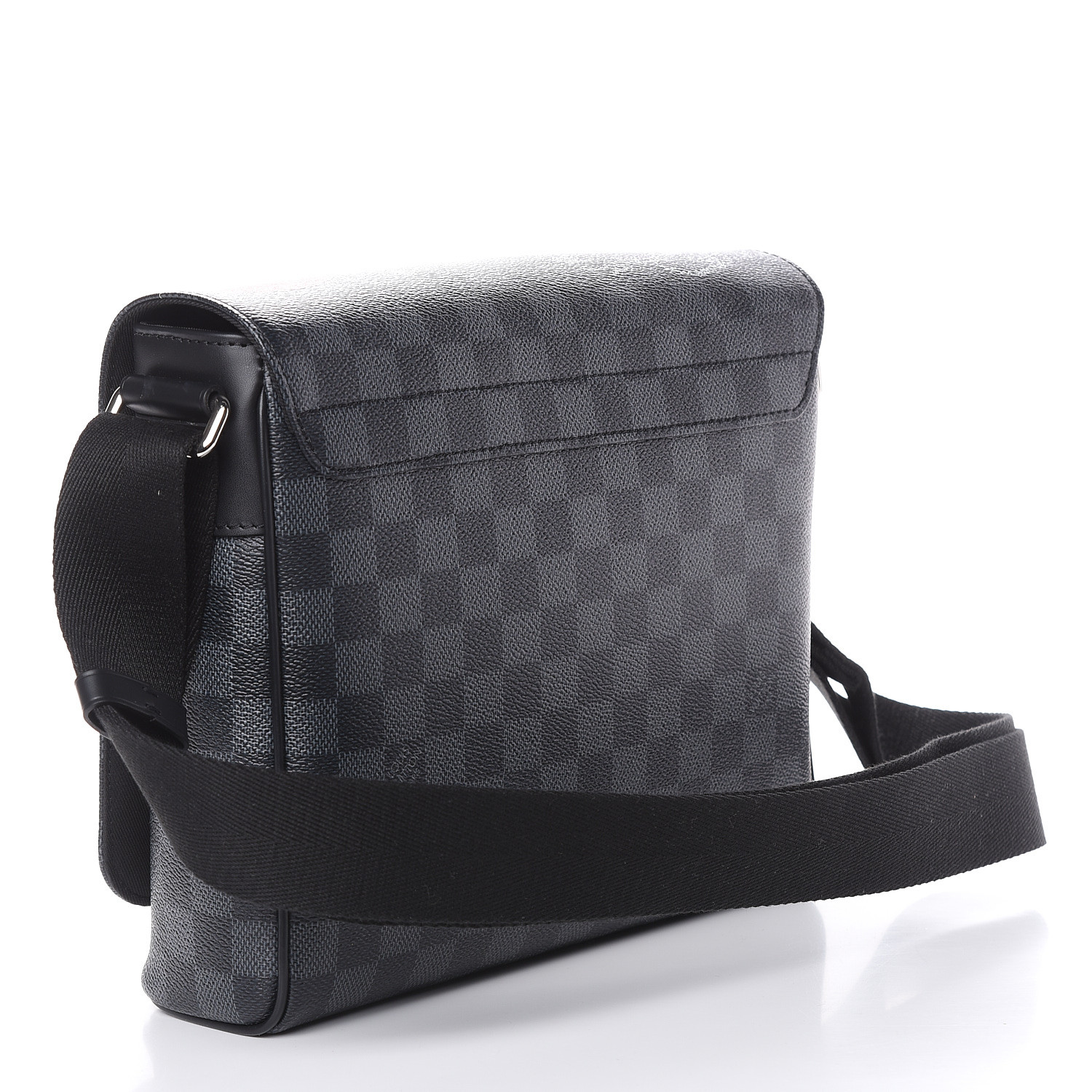 LOUIS VUITTON Damier Graphite World Map District PM 489760