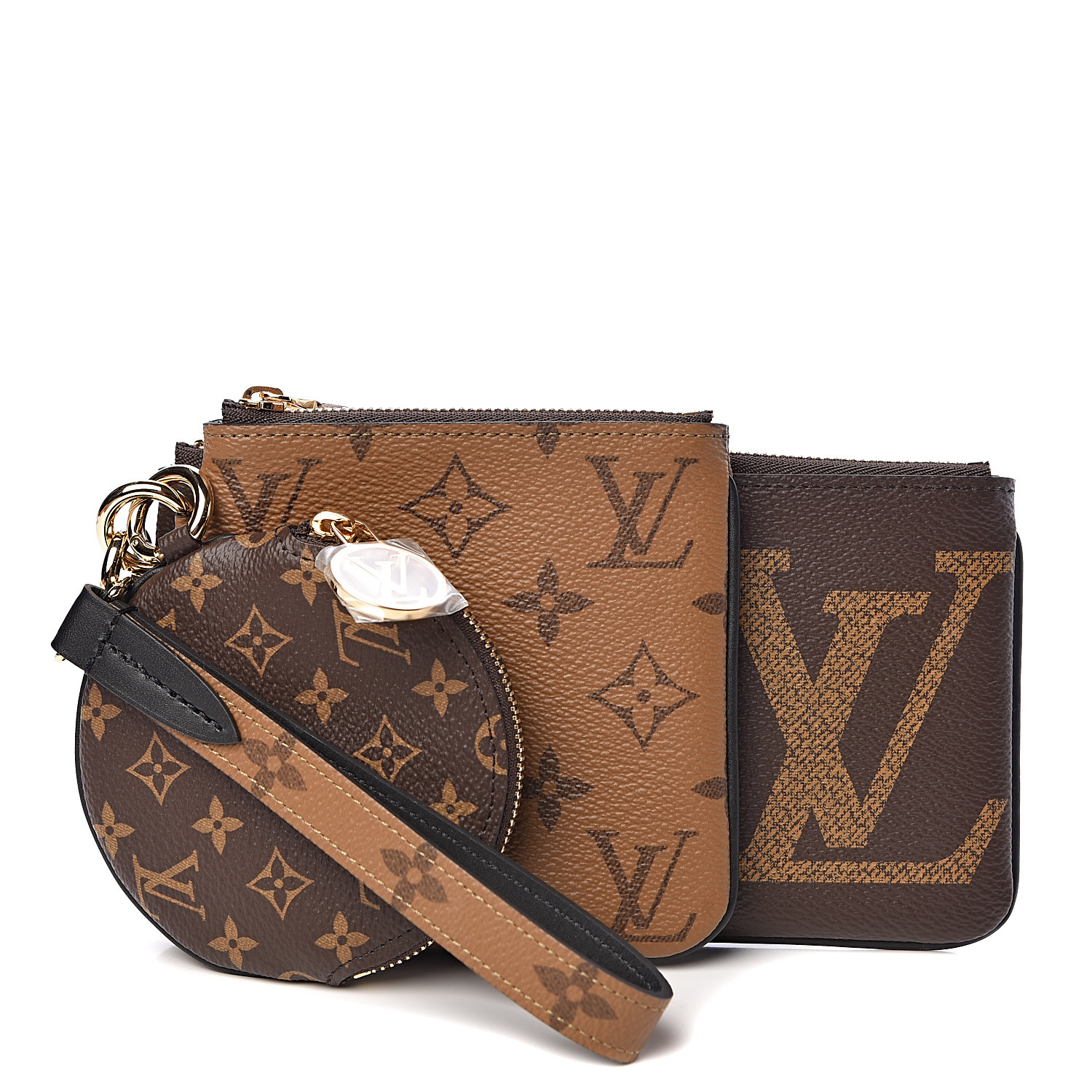 lv monogram trio pouch