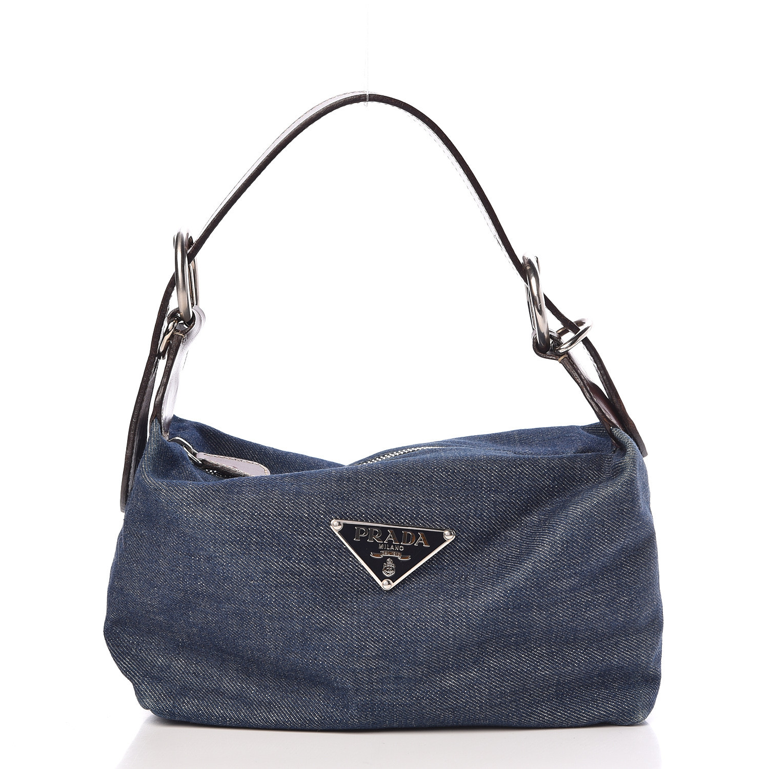 prada denim shoulder bag