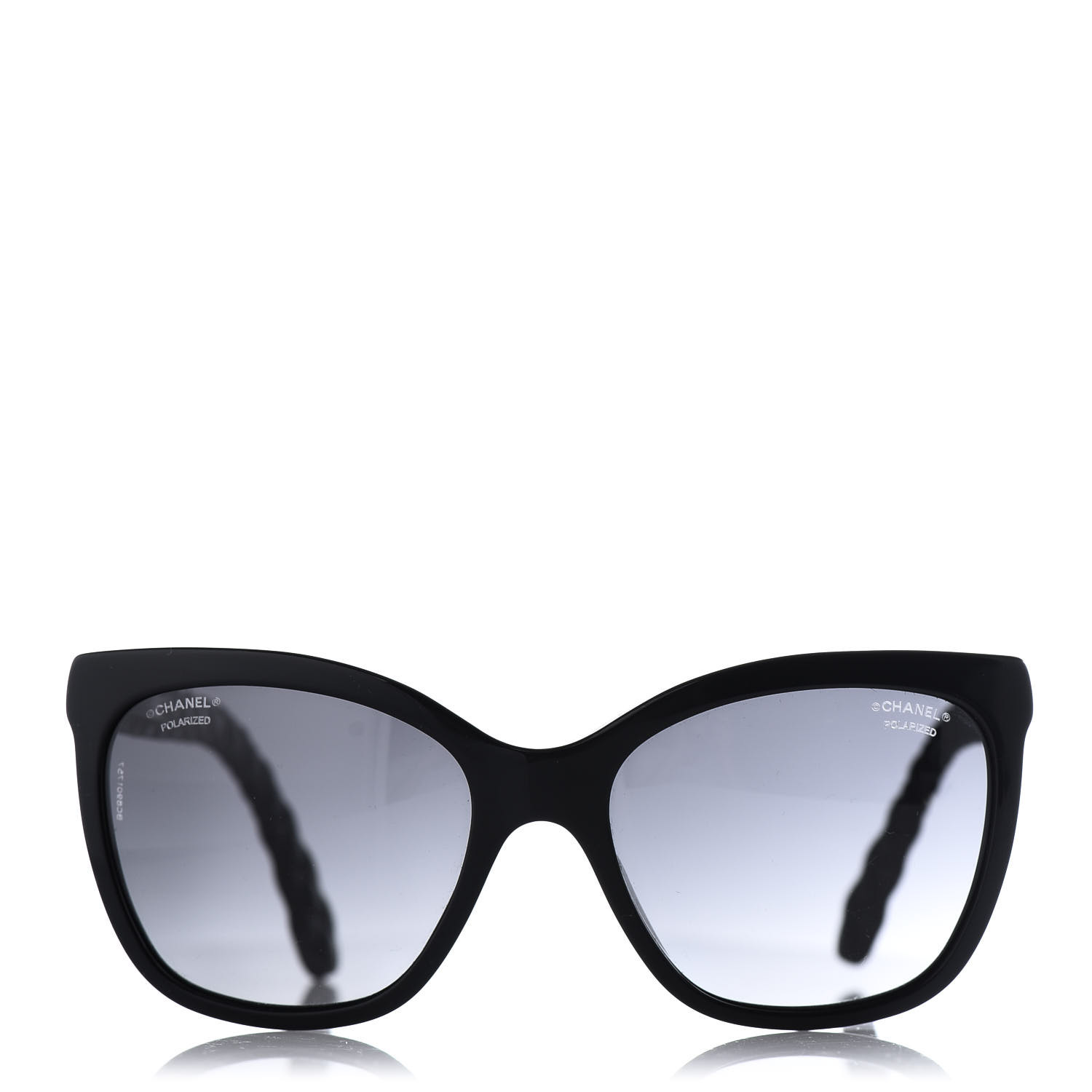 CHANEL Polarized Quilted CC Sunglasses 5288-Q Black 655499 | FASHIONPHILE
