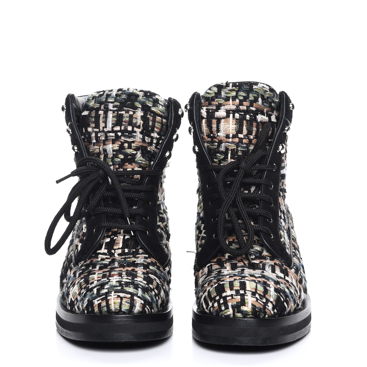 chanel tweed boots 218