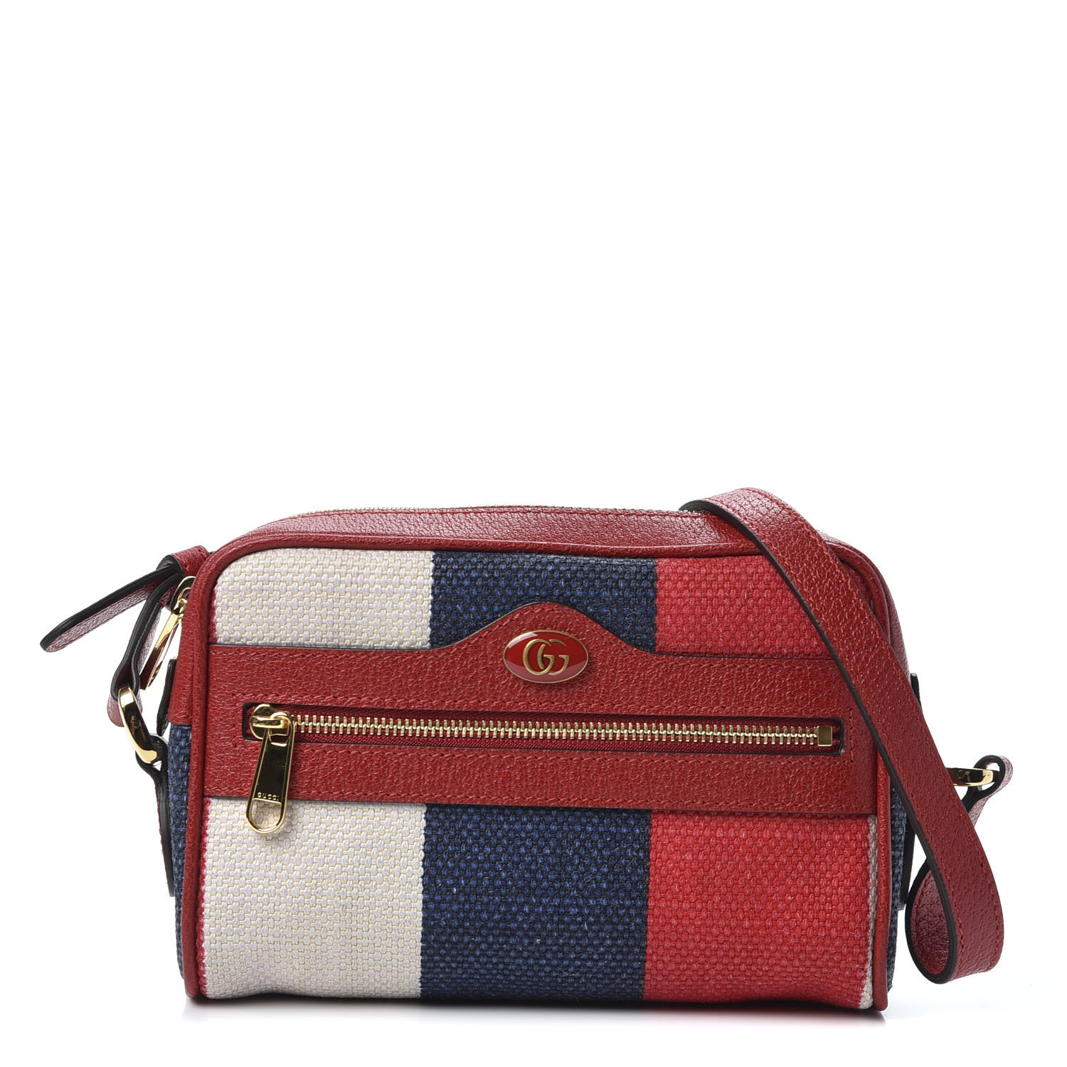 gucci blue and red striped bag