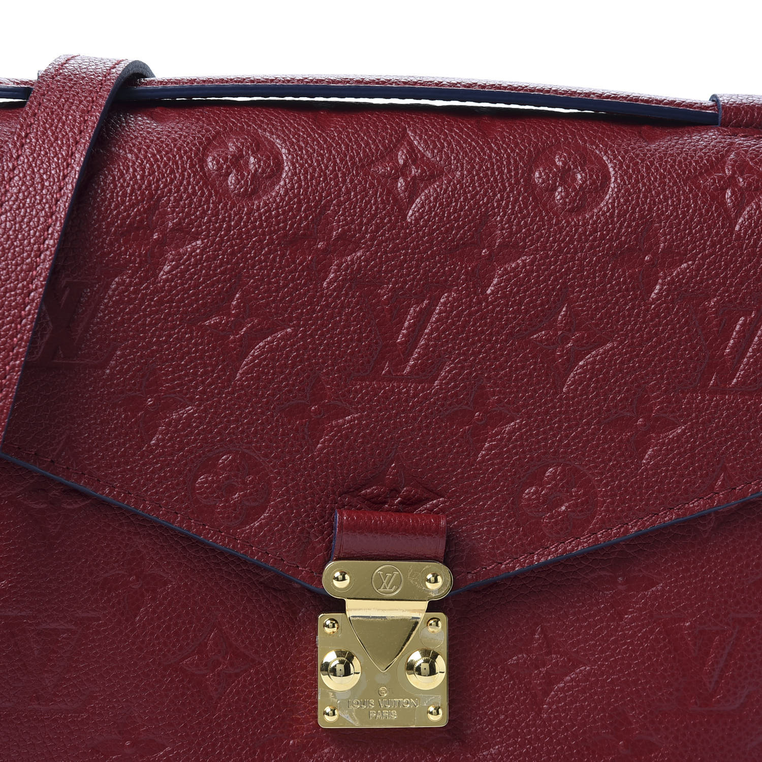 Louis Vuitton Rose Bruyere Monogram Empreinte Leather Pochette Metis Bag Louis  Vuitton