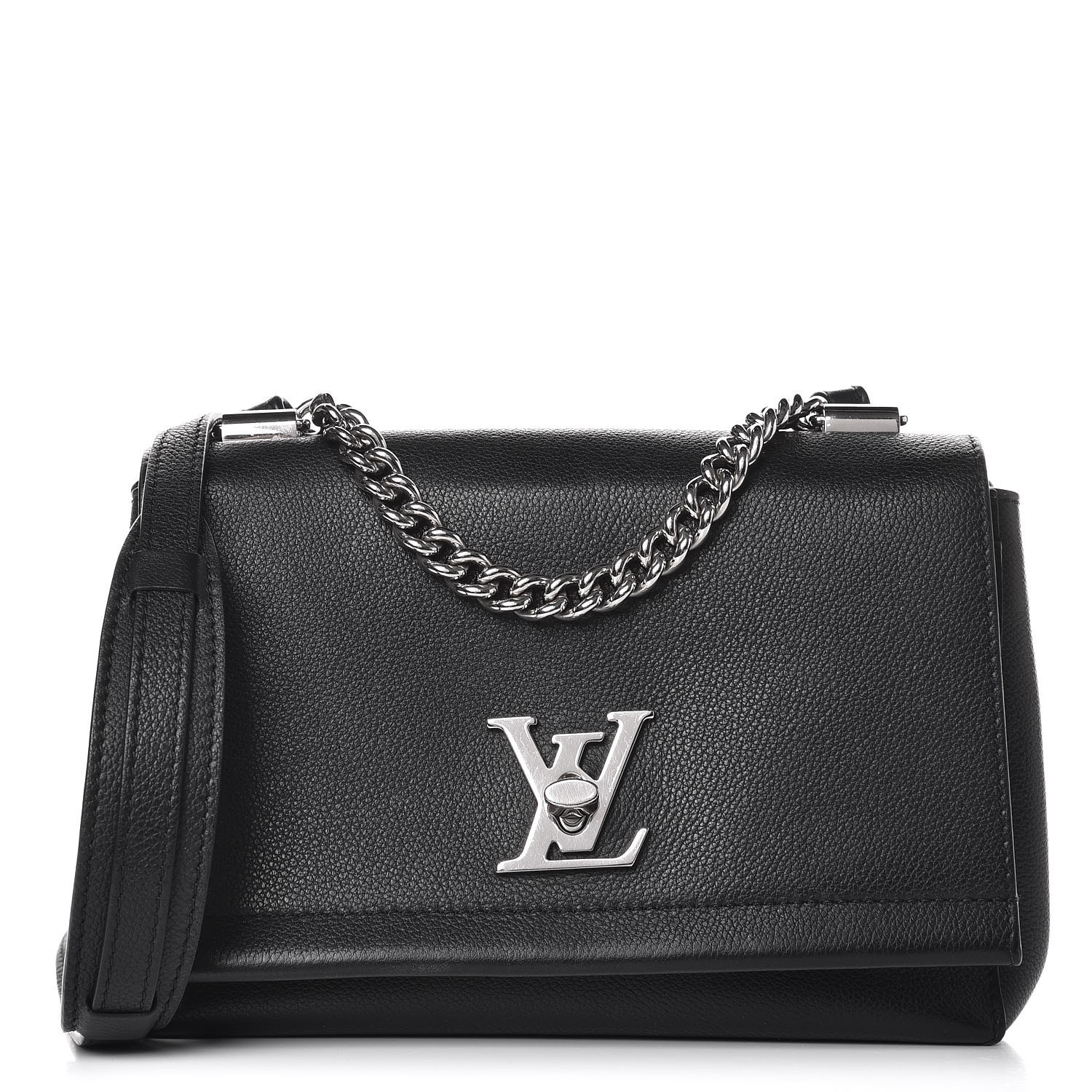 Louis Vuitton Rubis Pebbled Leather Lockme II Bb