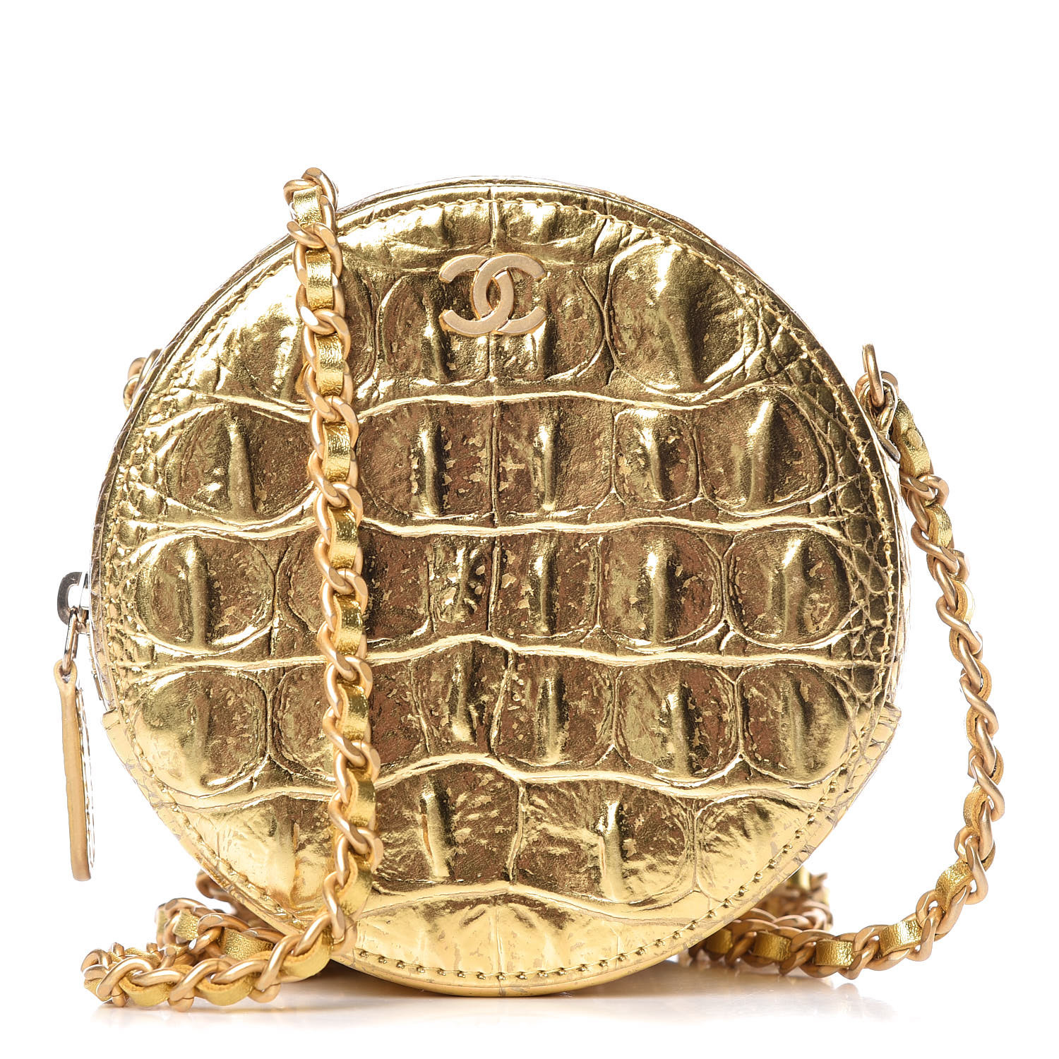 gold round bag