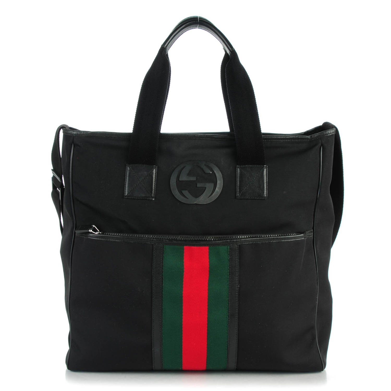 gucci black interlocking bag