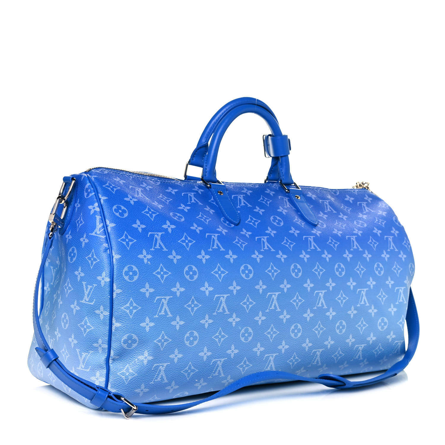 louis vuitton keepall bandouliere clouds monogram 50 blue